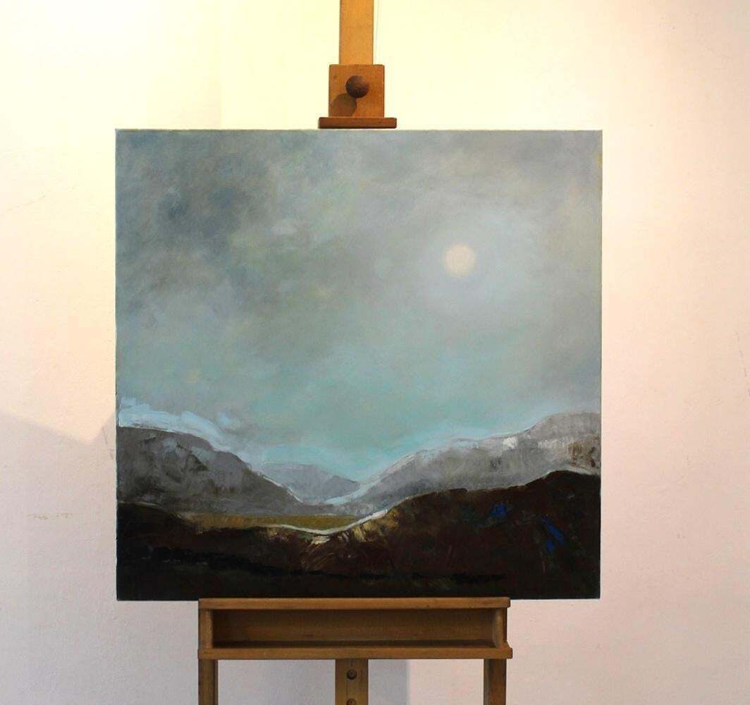 Lidia Domagałavalley   Xxi Century, Landscape, Acrylic Painting, Light Colours2011 photo furniture
