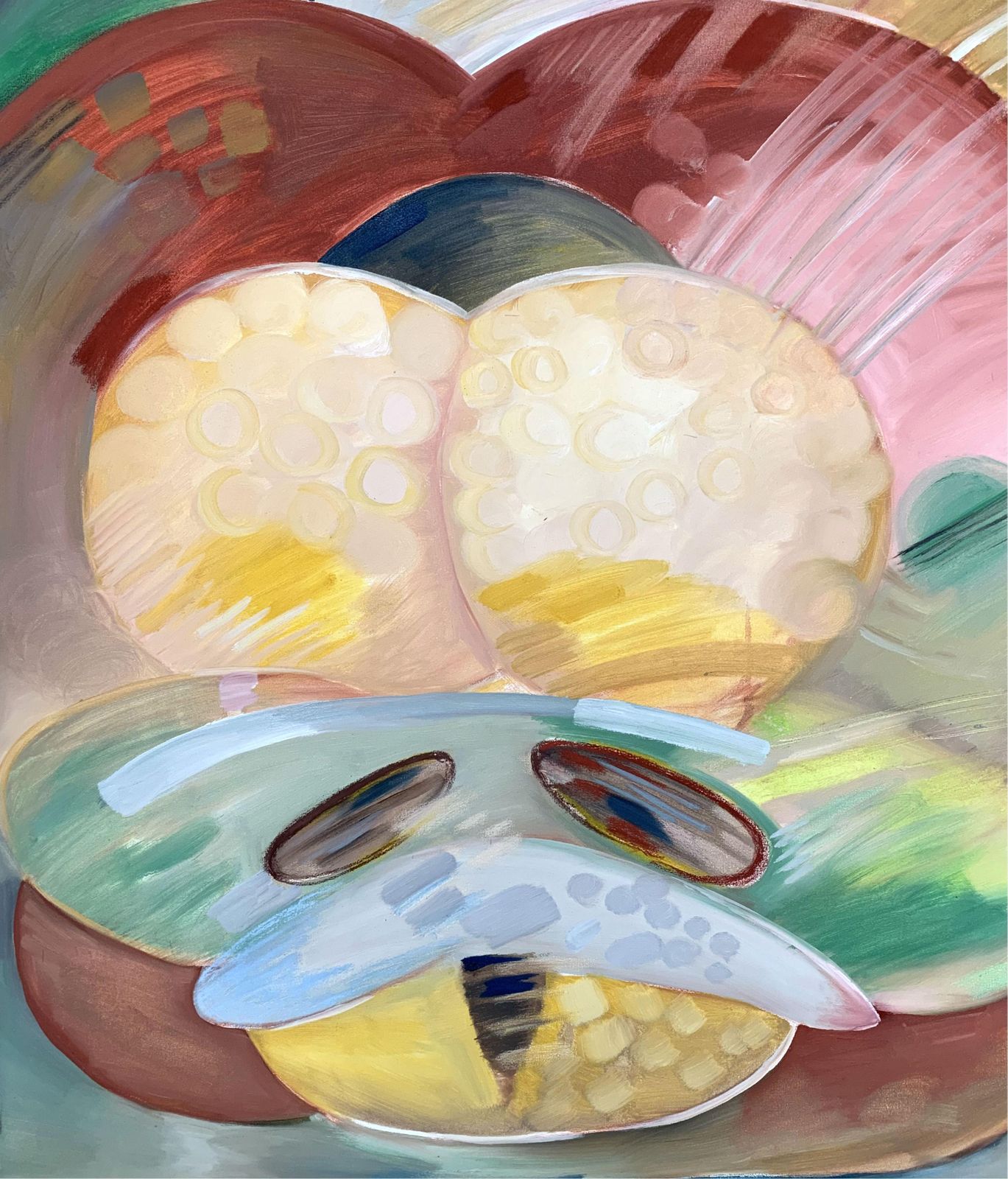 Dana Buchelinsectum   Xxi Century, Oil Colourful Painting, Insects, Abstraction2012 photo for sale