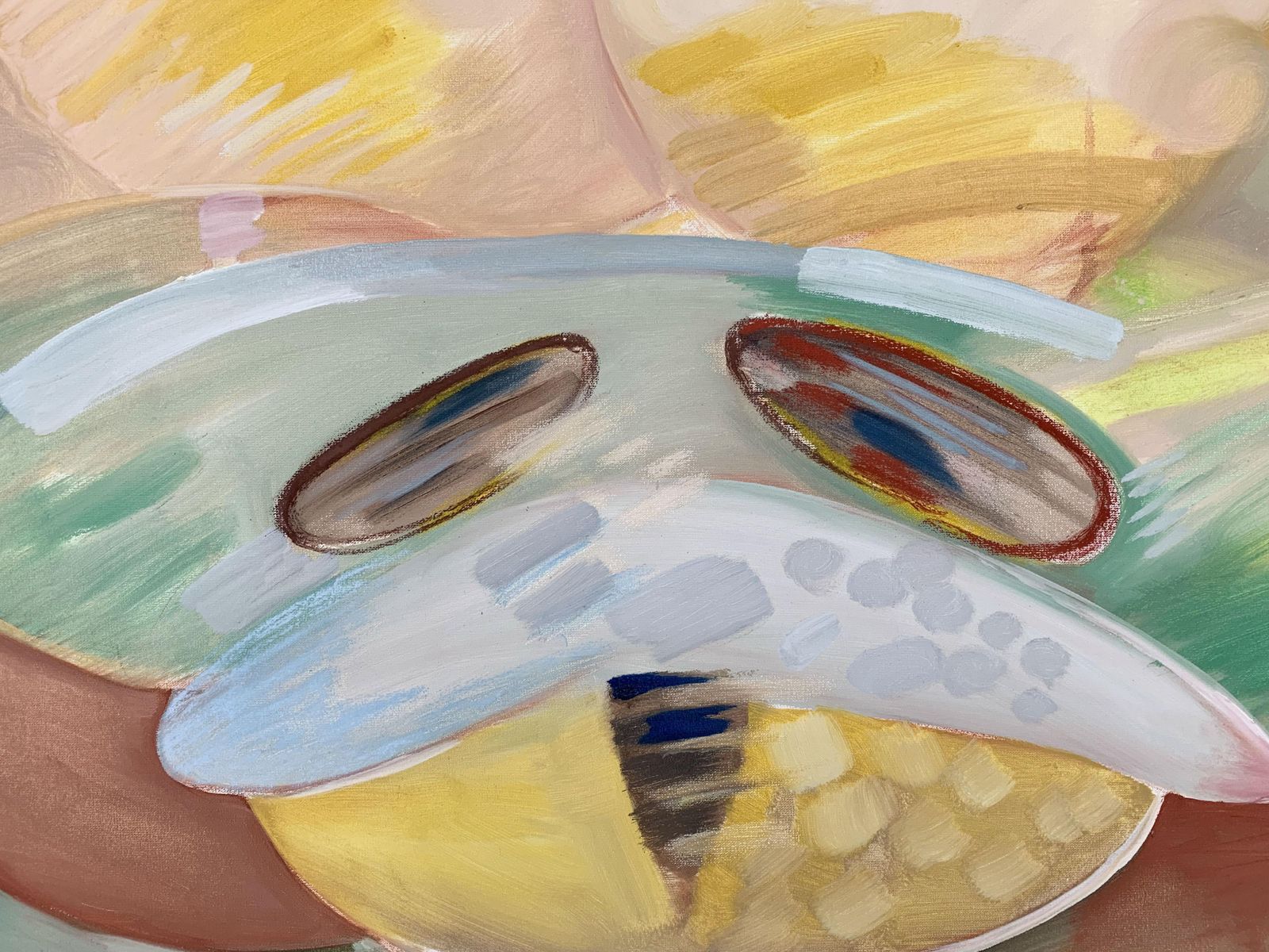 photo furniture Dana Buchelinsectum   Xxi Century, Oil Colourful Painting, Insects, Abstraction2012