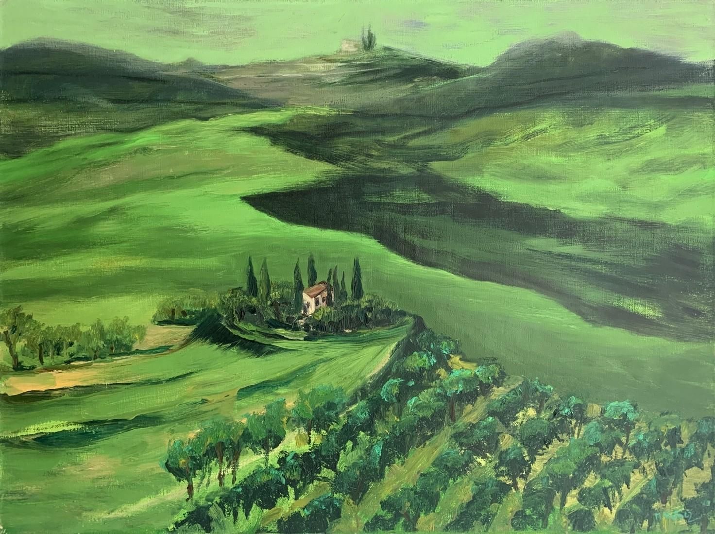 Magdalena Nałęczprovance 11   21st Century, Colourful Landscape, Polish Artist2014