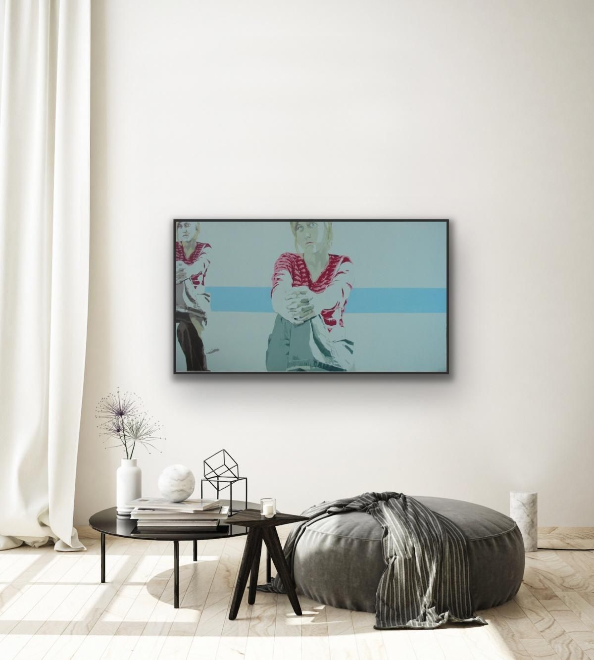 Joanna Woydaportrait   Xxi Century, Contemporary Figurative Acrylic Painting, Minimalism2005 photo for sale