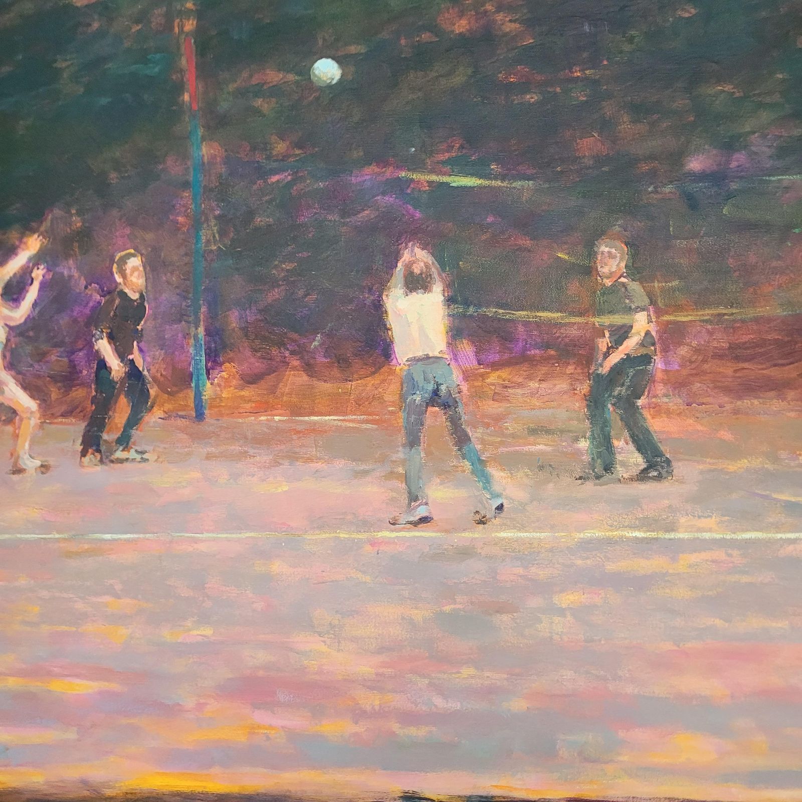 Dorota Zych Charaziakvolleyball   Xxi Century Contemporary Figurative Oil Painting, Sport, Landscape2010 photo buy