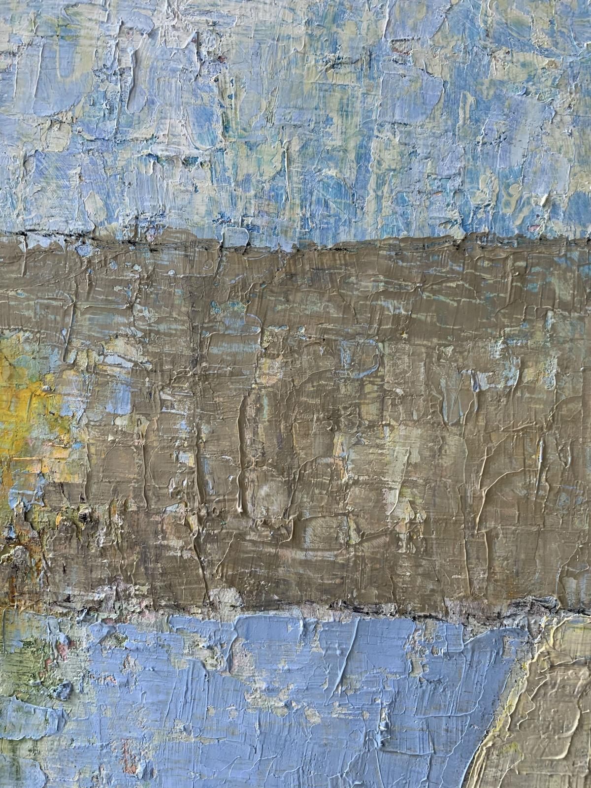 Ellis Ostrowskablues Abstraction   Xxi Century, Contemporary Oil Abstract Painting2005 photo vinterior