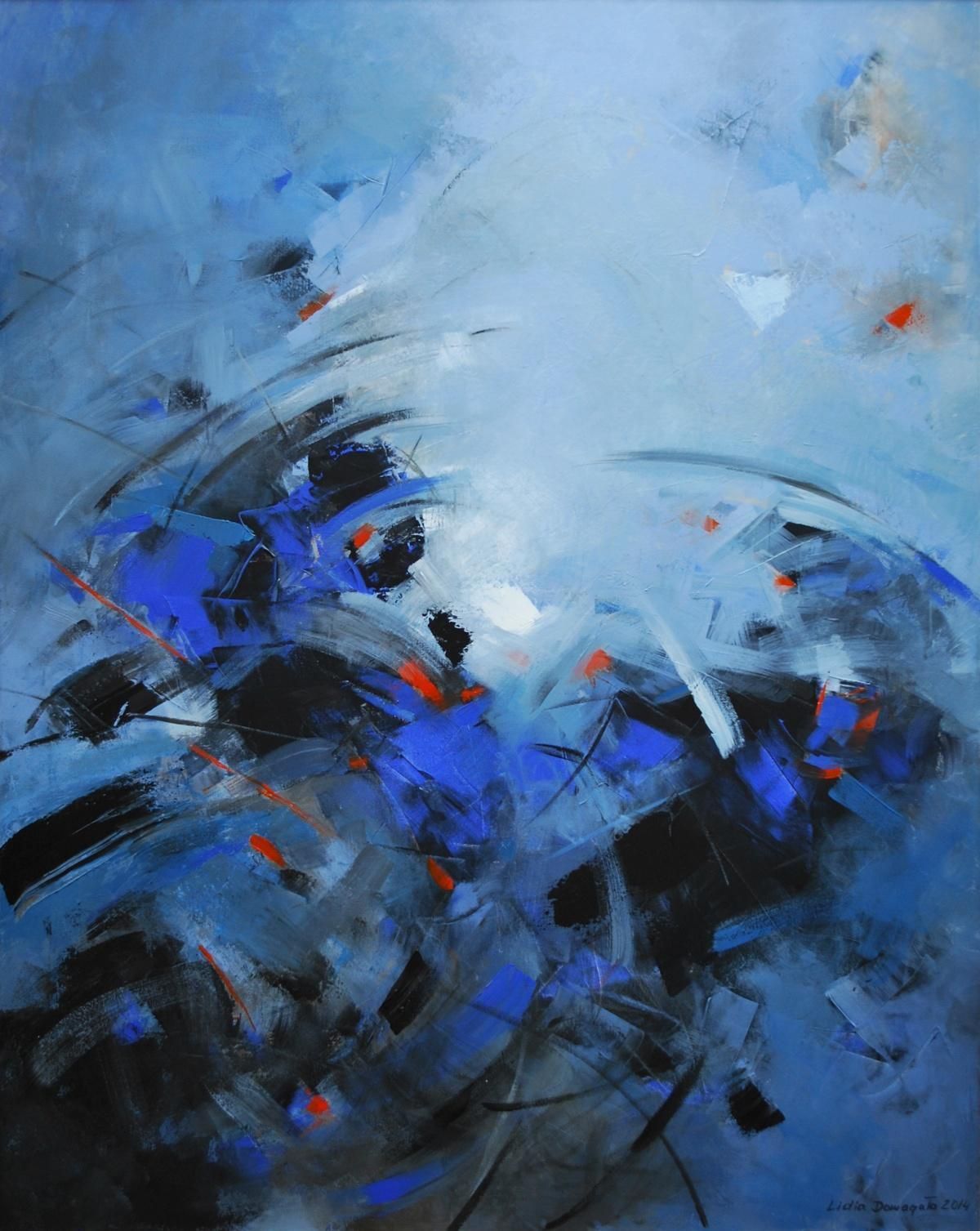 Lidia Domagałahalf Shadow   Xxi Century, Acrylic Painting, Abstraction, Colourful2014
