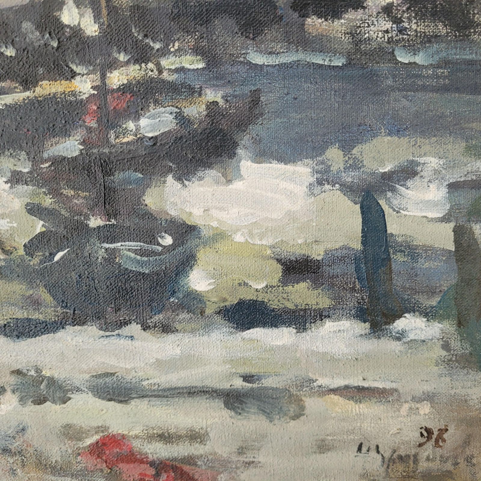 Magdalena Spasowiczthe Sea, Boats. Oil On Canvas, Figurative, Landscape, Marine, Polish Artist1998 photo vinterior