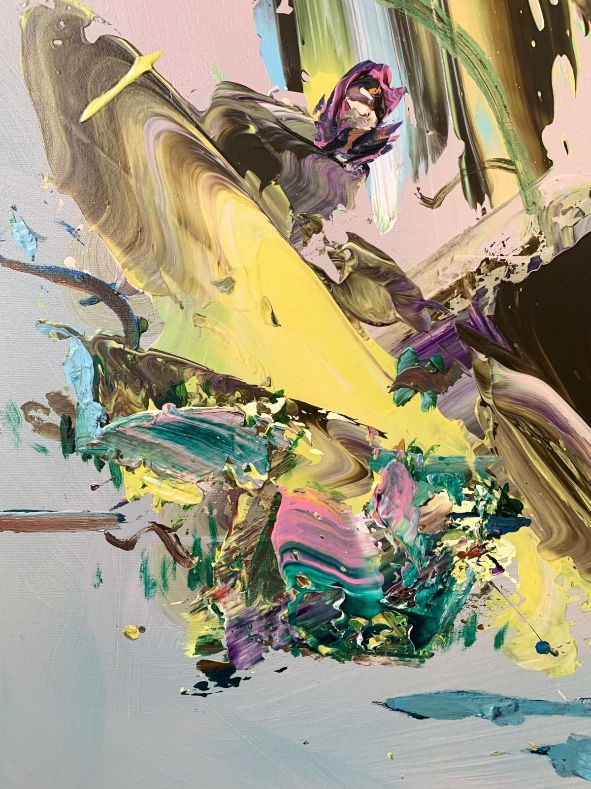 Franciszek Ledóchowskiisland. Abstract Painting, Texture, Colorful, Polish Art2021 photo Art