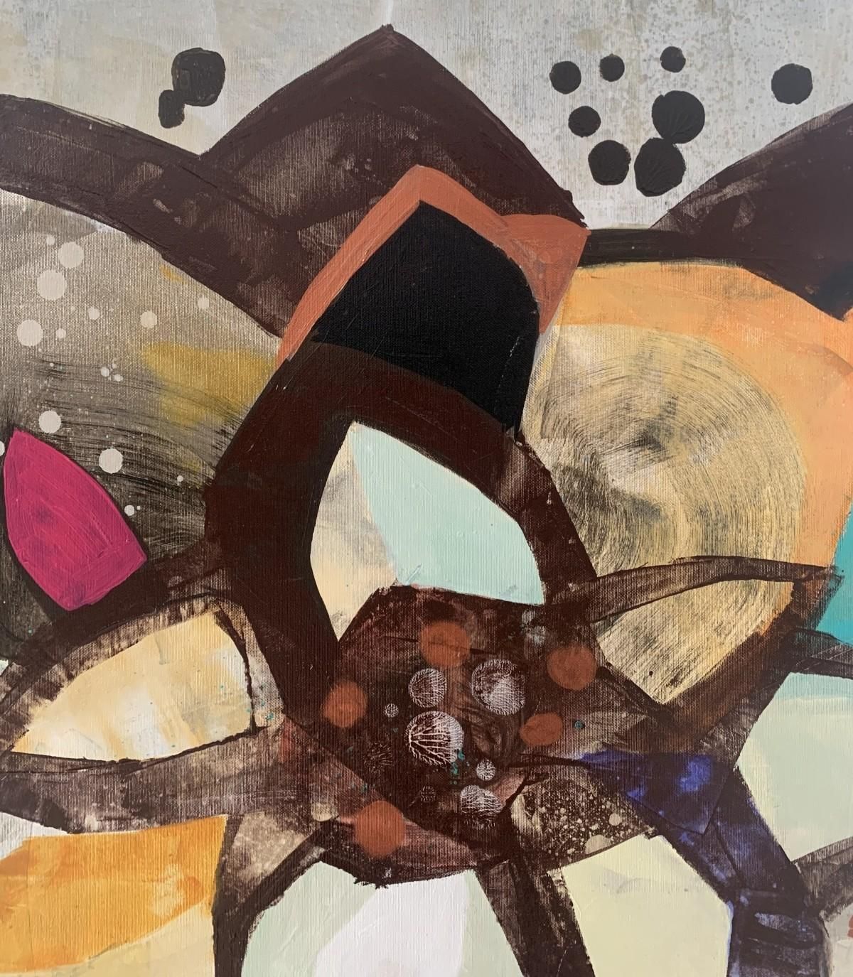 Anna Masiul Gozdeckalotus   Contemporary Abstract Painting Acrylics, Polish Artist2023 photo furniture