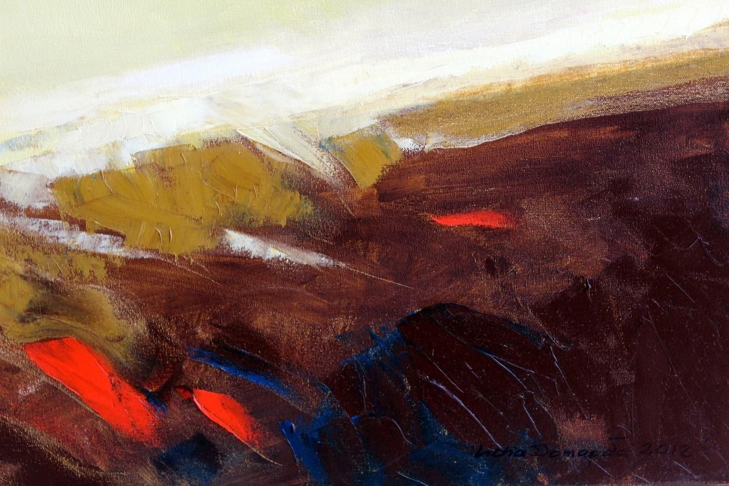Lidia Domagałafar Away   Xxi Century, Acrylic Painting, Landscape Abstraction, Colourful2012 photo Art