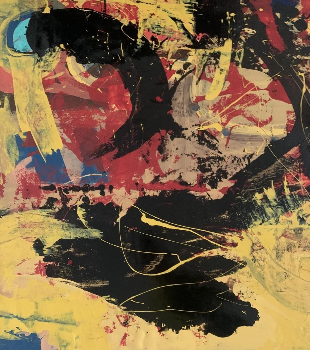Monika Rossaabstraction. Contemporary Abstract Oil Painting, Colorful, Dynamic, Polish Art2023 photo Art