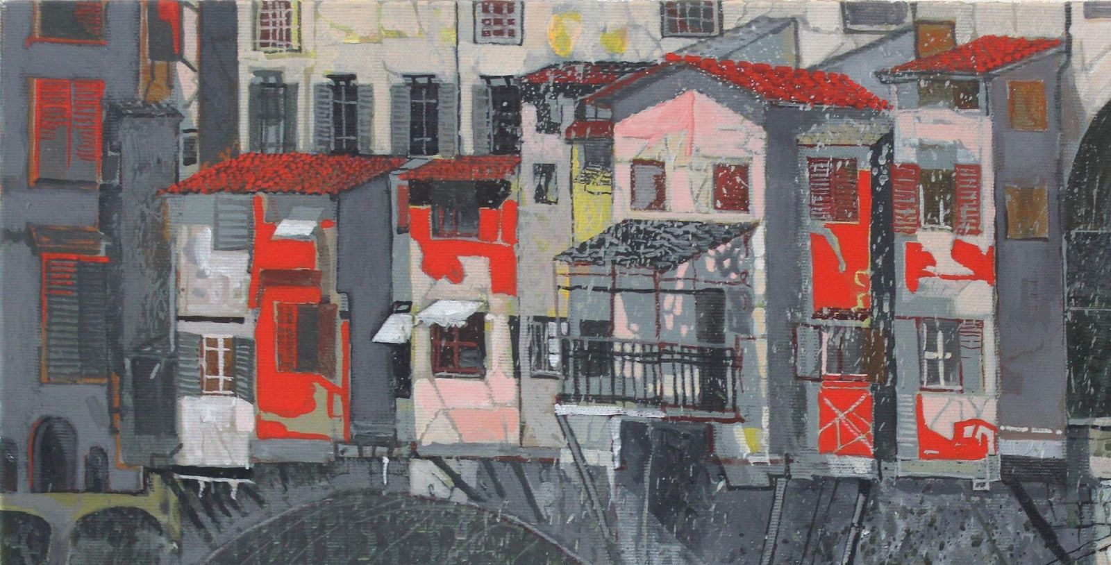 Andrzej Borowskiponte Vecchio   Xxi Century, Landscape, Contemporary Painting, Italy2016 photo Art