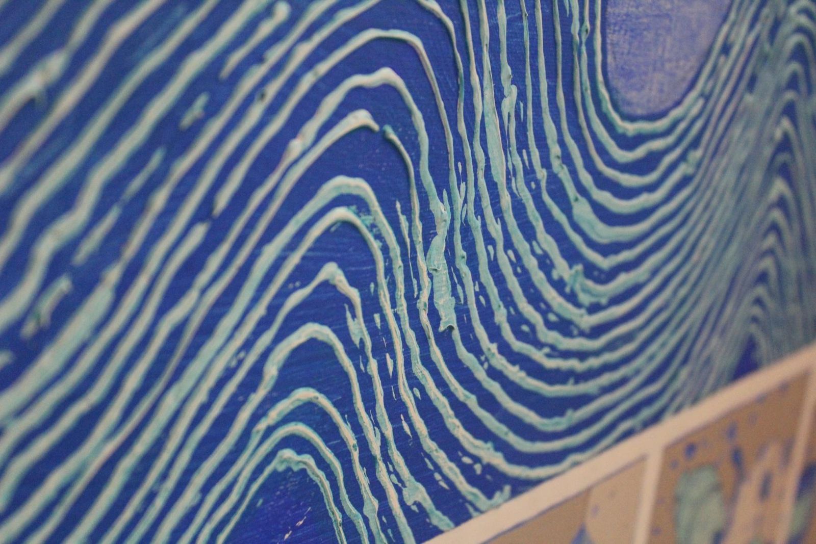Jacek Wojciechowskiuntitled   Xxi Century, Contemporary Abstract Oil Painting, Blue White And Brownca. 2016 photo 1446.0