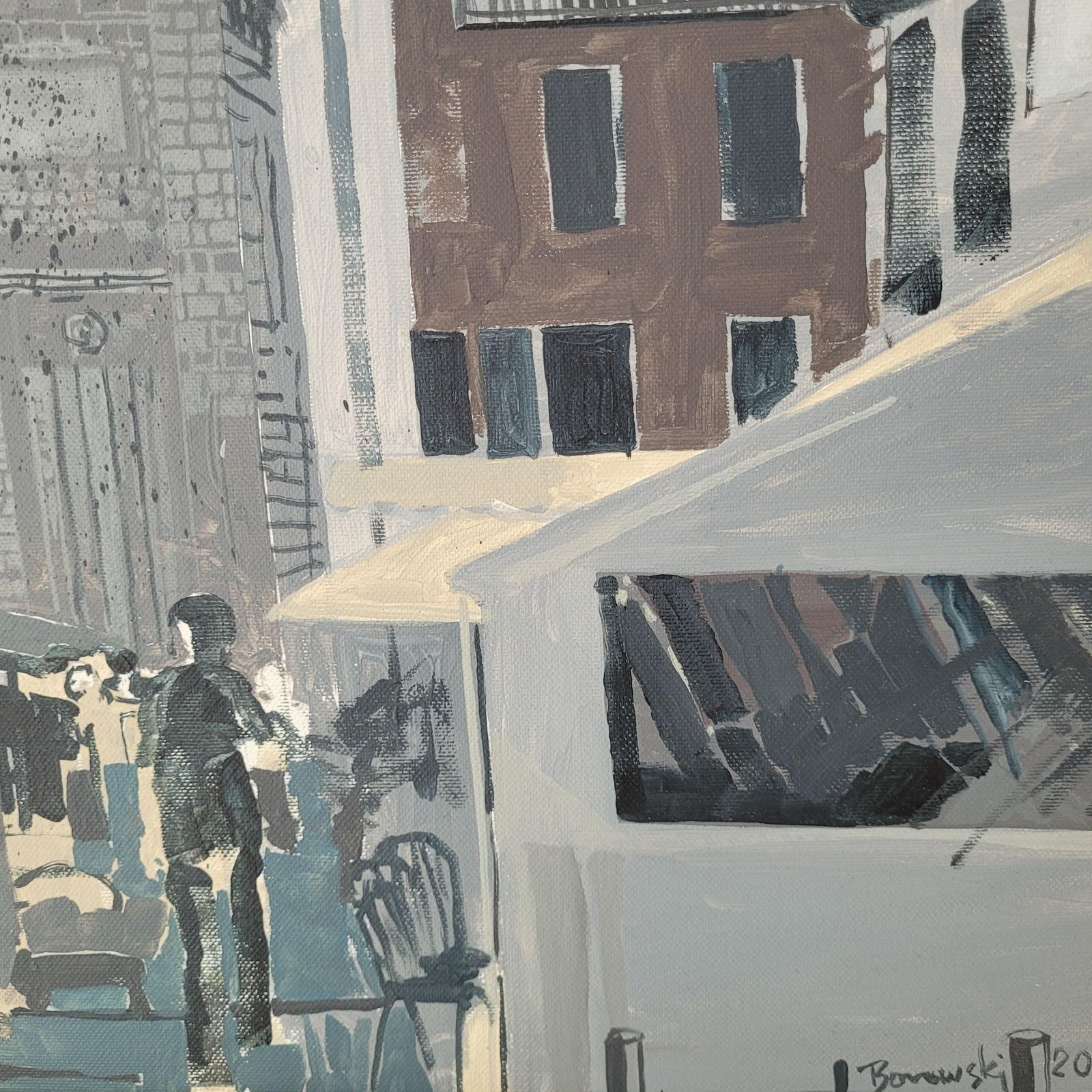 photo furniture Andrzej Borowskinice II   Xxi Century, Contemporary Acrylic Painting, Landscape, City View2019