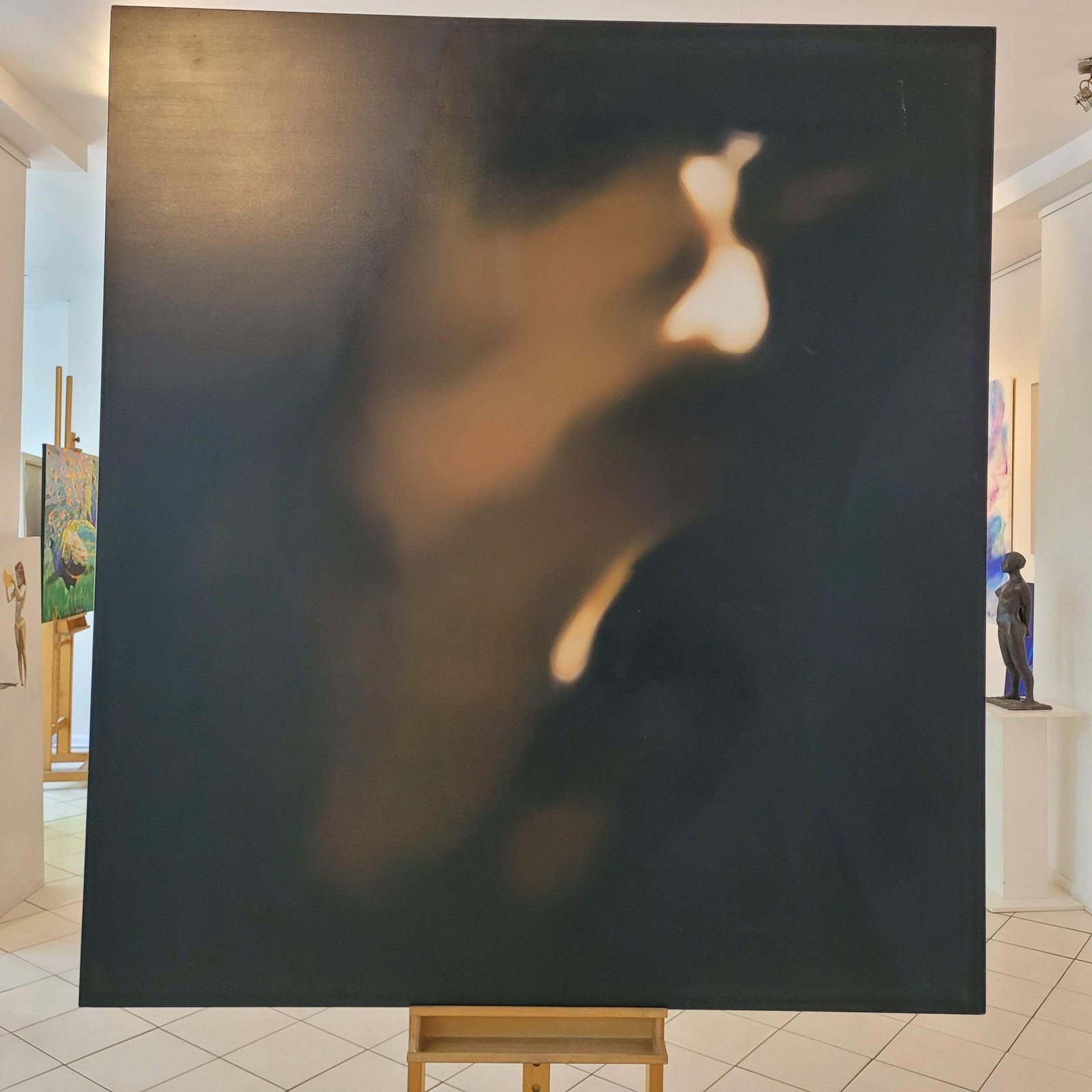 Klaudia Latauntitled   Contemporary Dark Oil Abstract Painting, Young Art, Polish Artist2017 photo Art