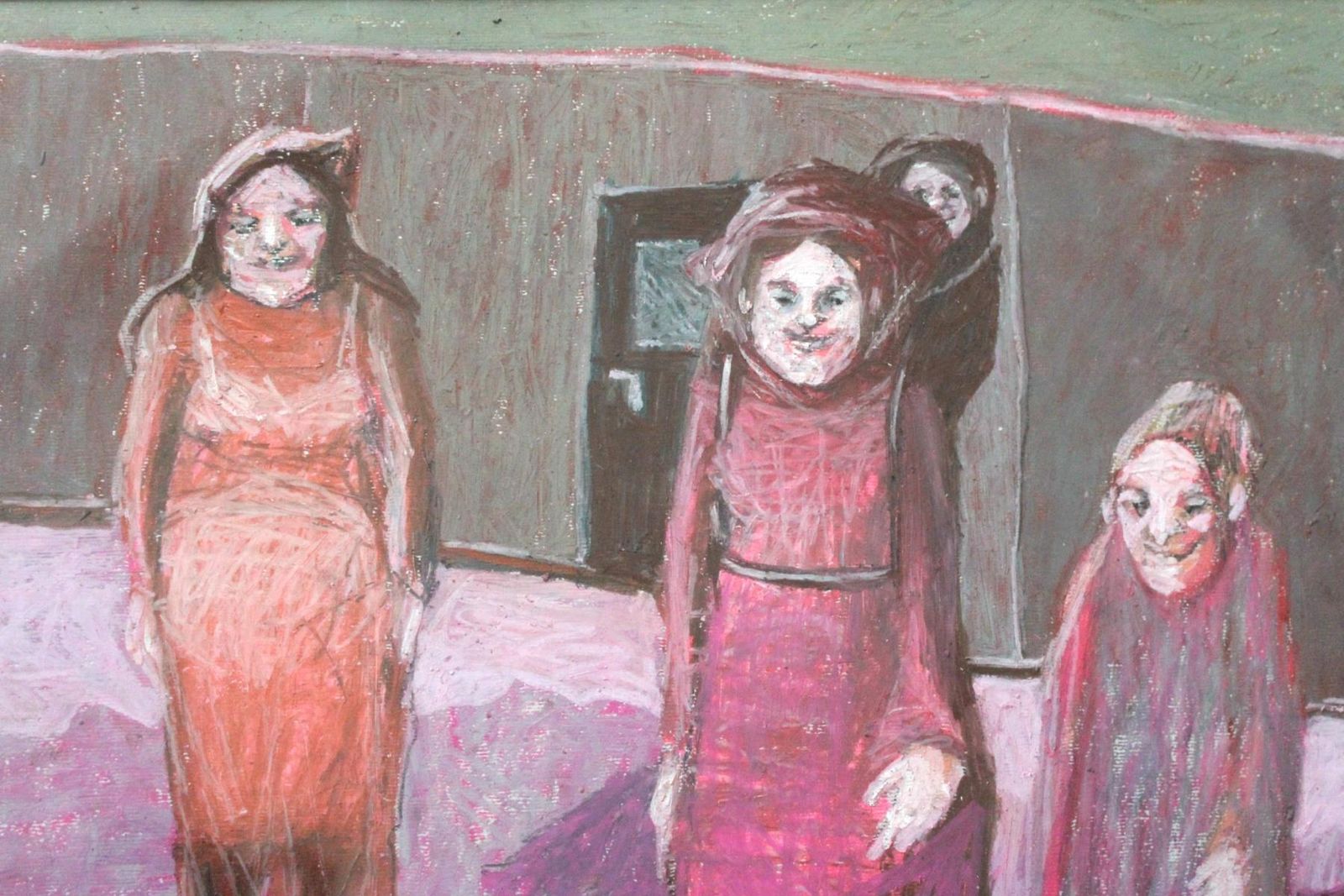 Magdalena Rytel Skorekmeeting   Xxi Century, Contemporary Figurative Pastel Drawing2004 photo furniture