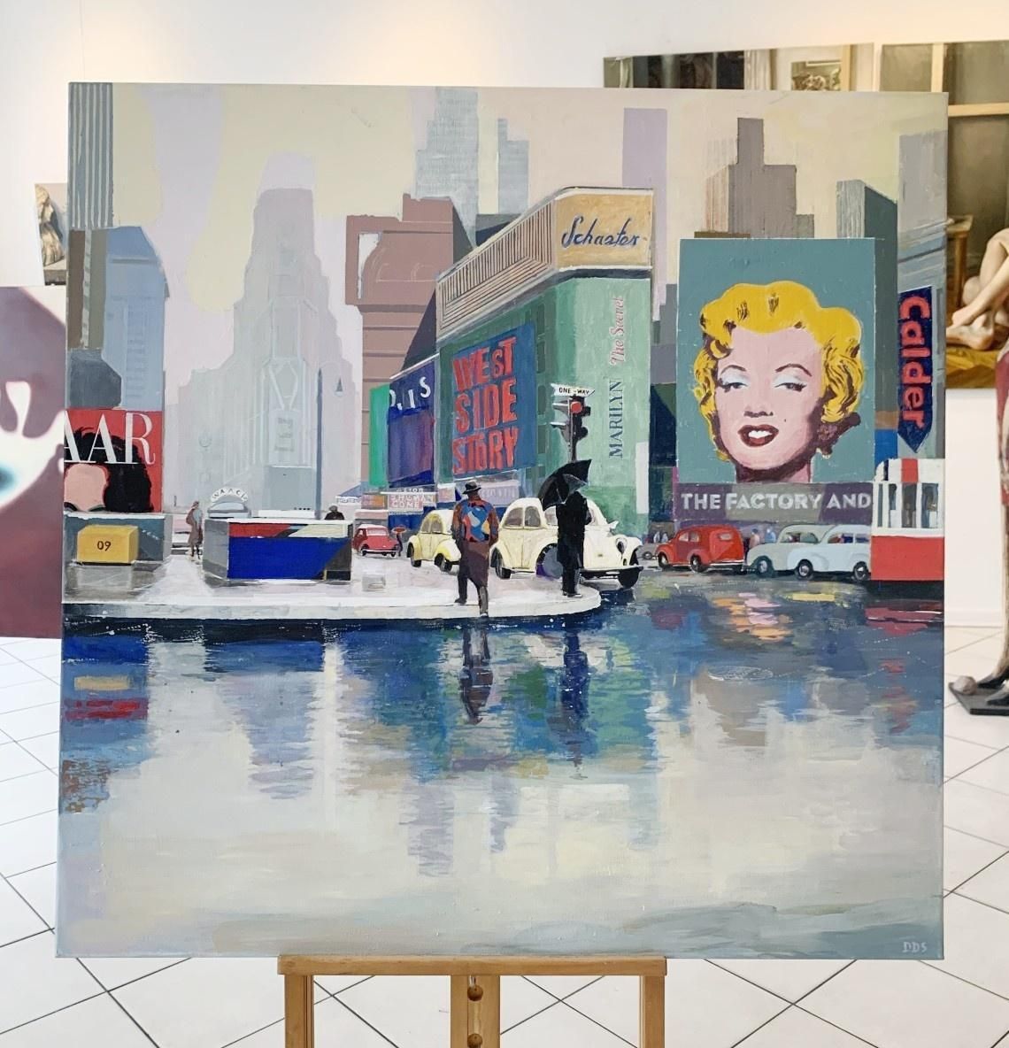 Danuta Dąbrowska Siemaszkiewicznew York City   Contemporary Figurative Painting, Pop Art, Polish Artist2023 photo furniture