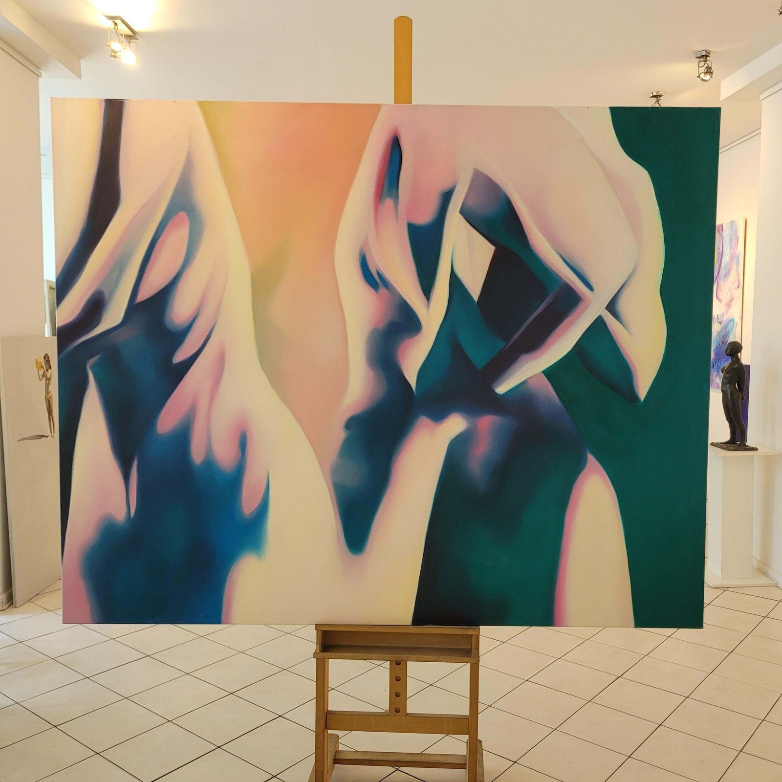 Klaudia Lataforming 6   Contemporary Oil Abstract Painting By Polish Young Artist2023 photo buy