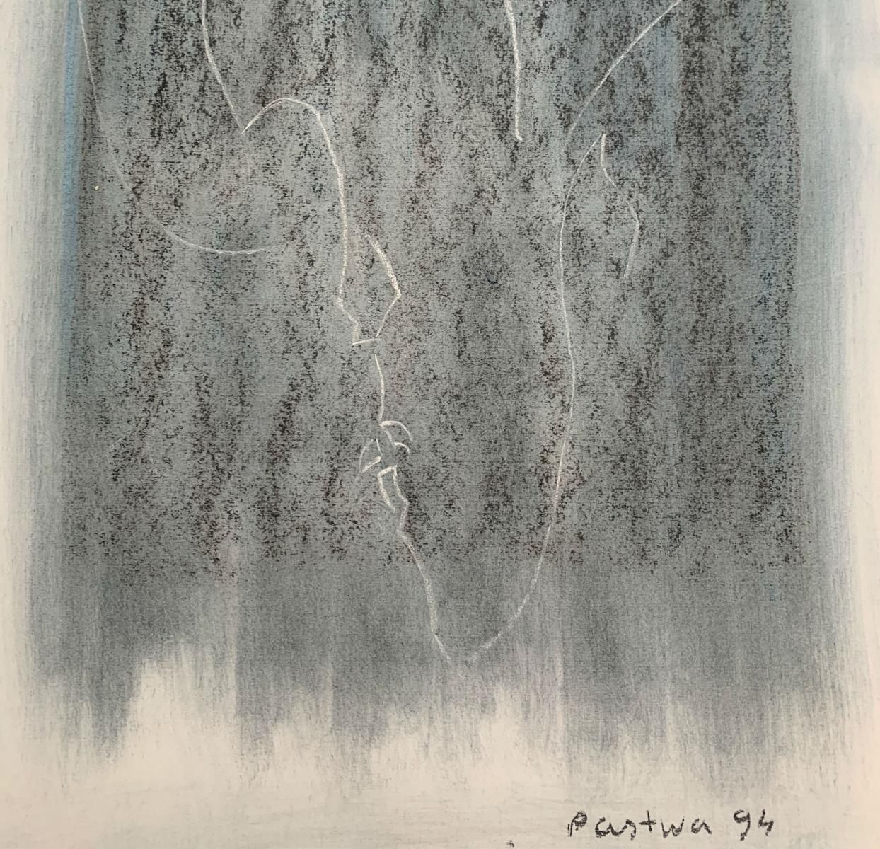 Antoni Janusz Pastwauntitled   Contemporary Mixed Media Drawing, Figurative, Monochromatic1994 photo for sale