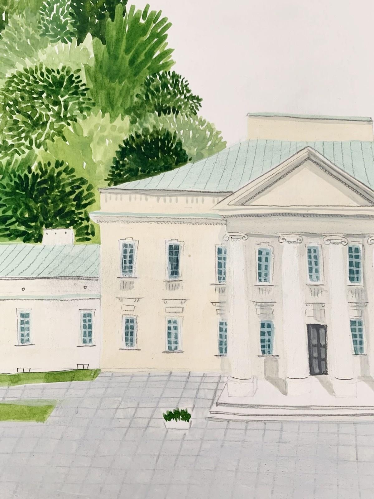 Joanna Rusinekbelvedere For Children   Book Illustration, Polish Artist, Watercolor Painting2015 photo for sale