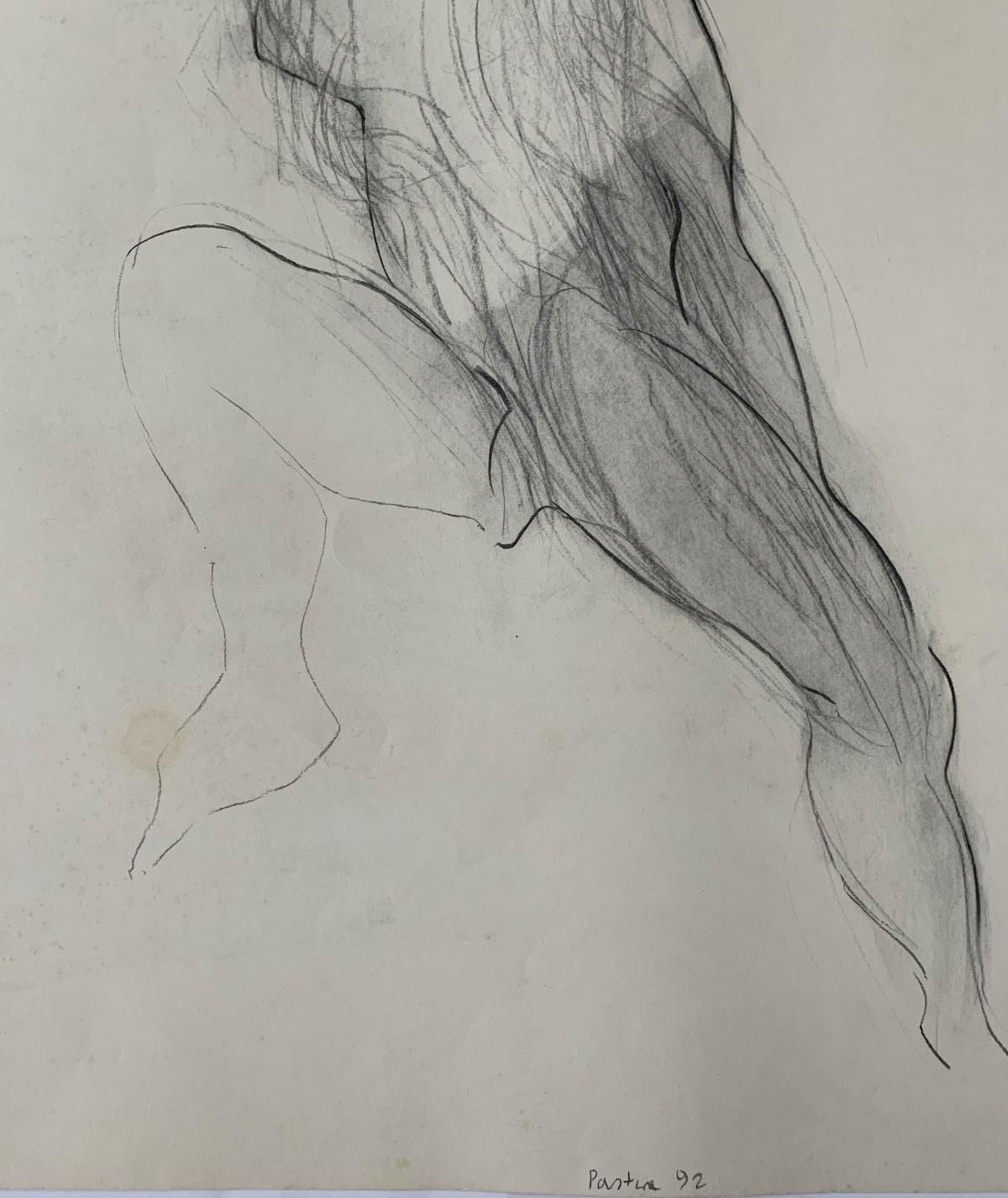 Antoni Janusz Pastwauntitled   Contemporary Pencil Drawing, Figurative, Black & White1992 photo for sale
