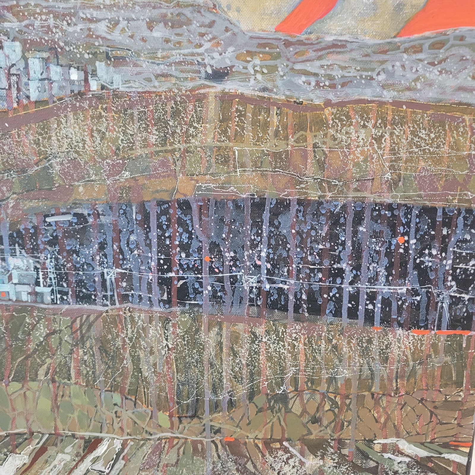 Andrzej Borowskiuntitled. Vibrant Landscape, Contemporary Mountains Acrylic Painting2023 photo 3828.0