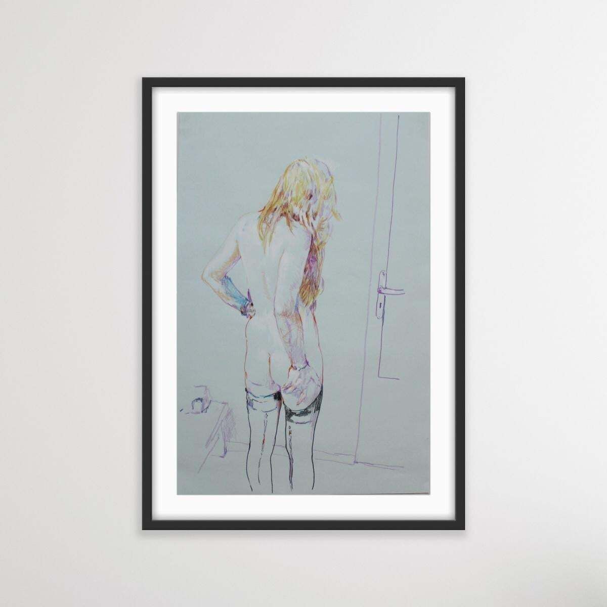 Leszek Zegalskia Nude. Contemporary Drawing, Female Nude, Polish Artist2018 photo for sale