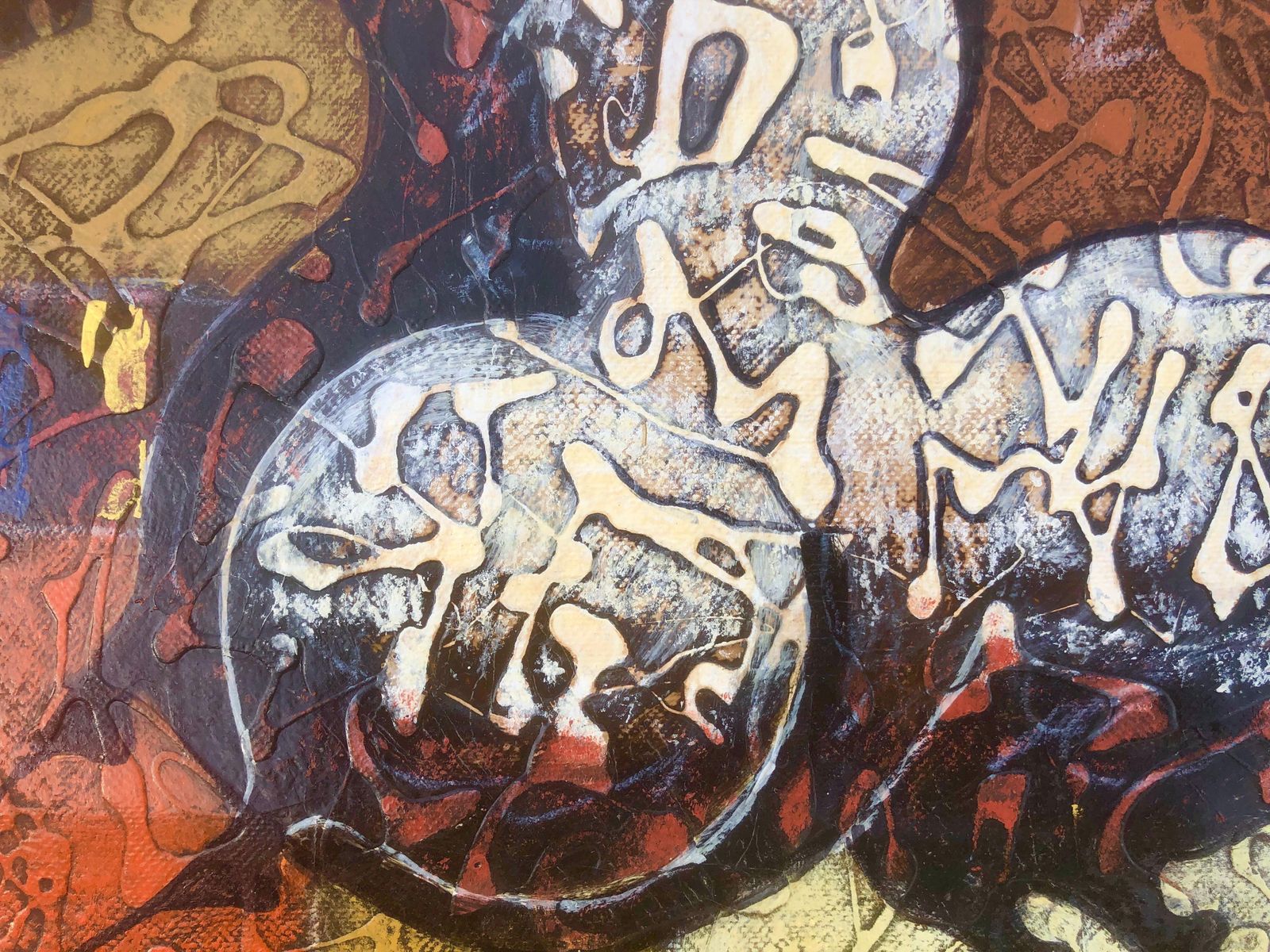 Edgar Dominguez Textured Surrealist Horse Painting Contemporary Latin American Art Venezuelan 2016 photo furniture