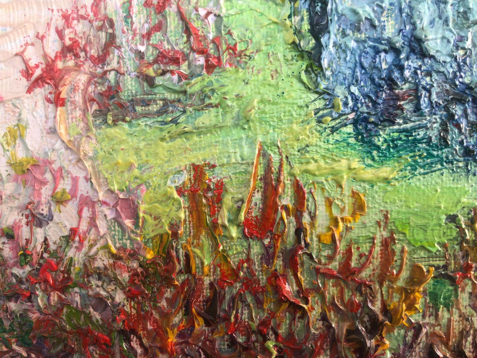 Angel Bertran Montserrat Mediterraan Tuinlandschap Met Cipressen Spaans Post Impressionistisch Olieschilderij Jaren 1990 photo Kunst