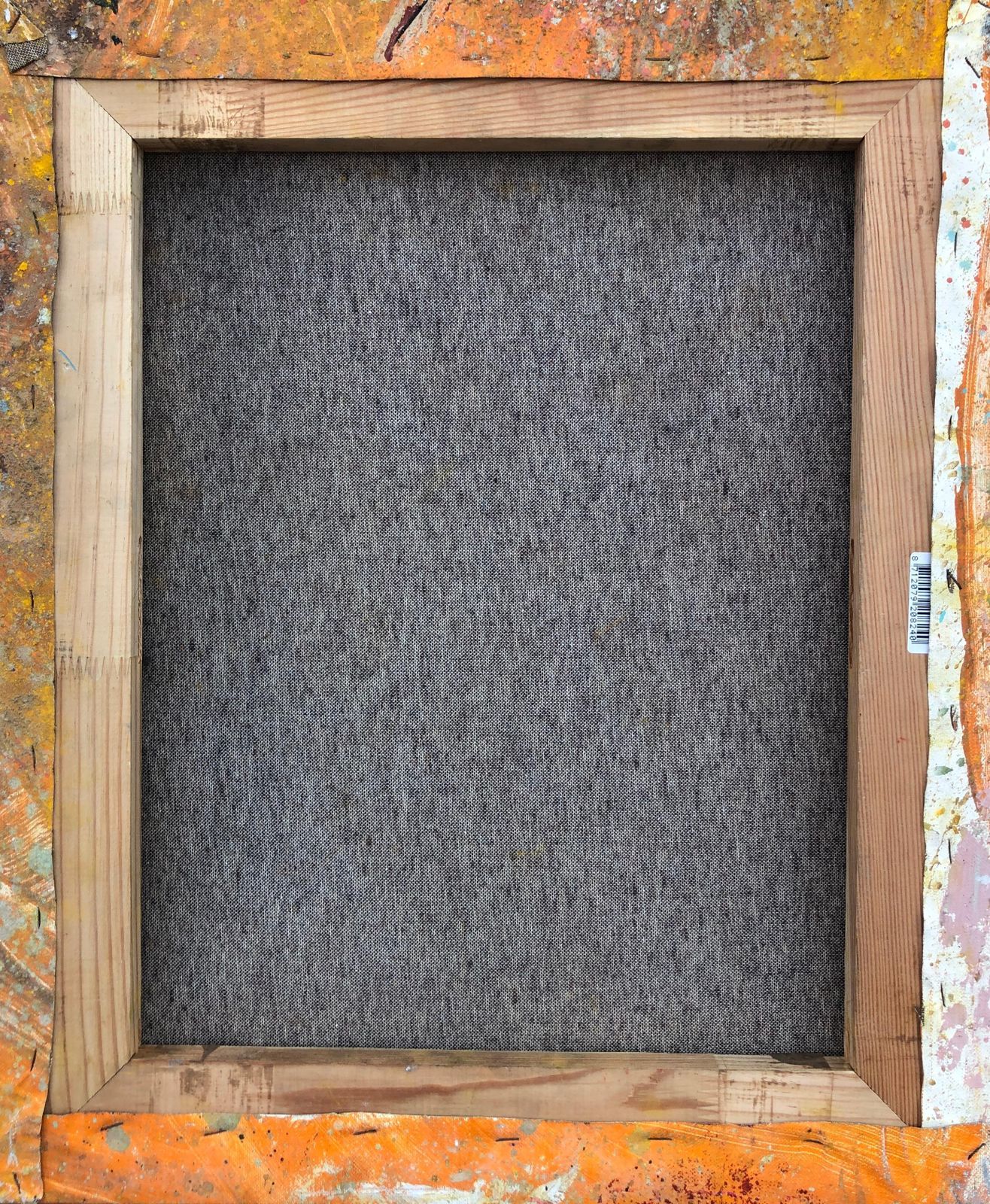 Svetla Georgieva Gemini Mixed Media On Canvas Painting Abstract Expressionism 1989 photo vintage