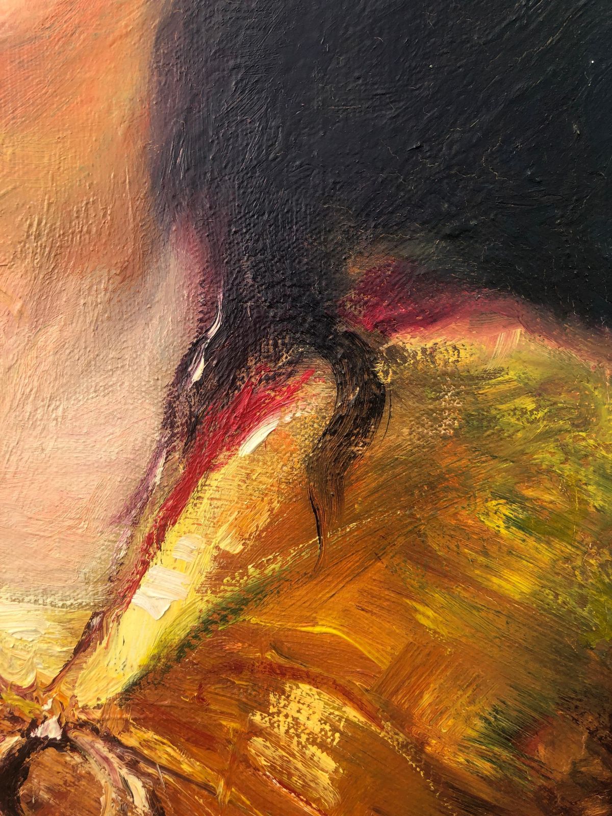 Rosendo Gonzalez Carbonell Odalisque With Tray Oil On Canvas C.1970 photo vinterior