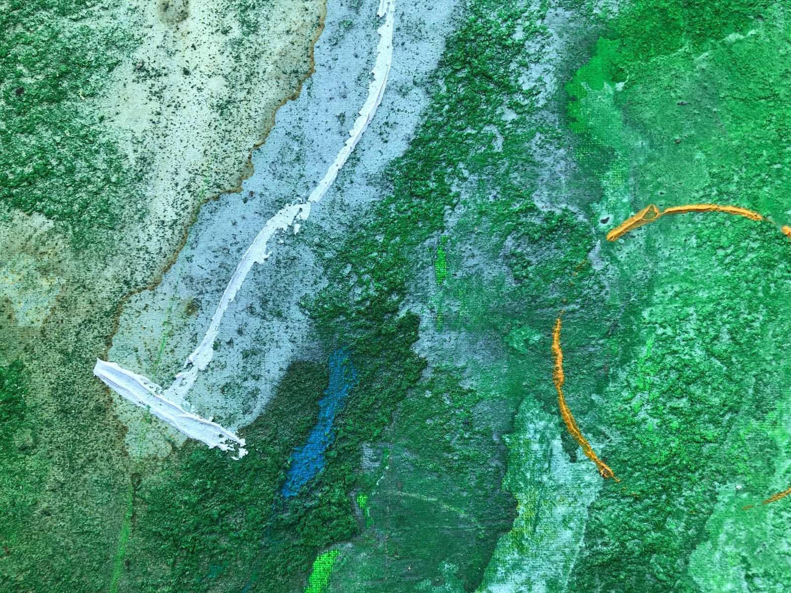 Deyan Valkov Untitled Abstract Painting Mixed Media On Canvas 2002 photo for sale