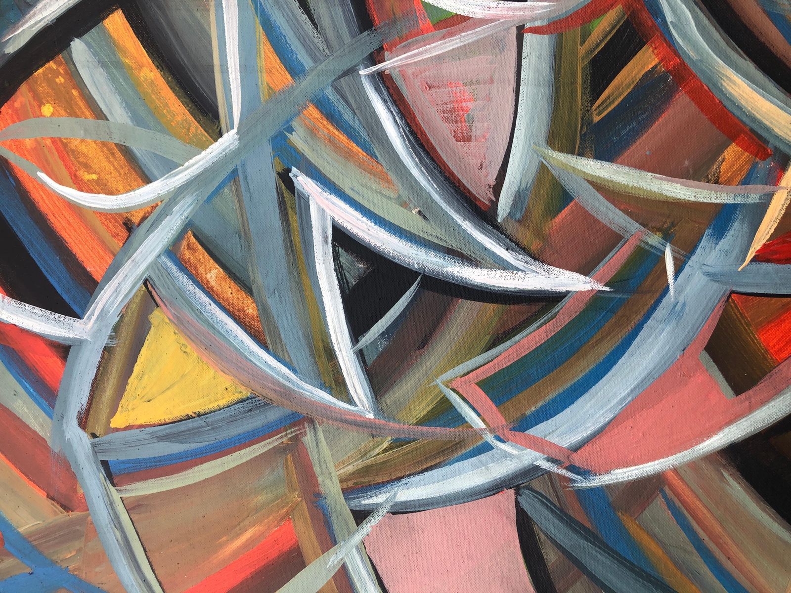 Deyan Valkov Untitled Oil On Canvas Painting Abstract Expressionism 2002 photo buy