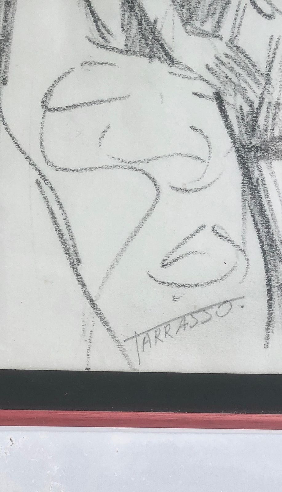 Casimir Martinez Tarrasso Spanish Modernist Female Figure Drawing Catalan Post Impressionist Pencil Work C.1975 photo for sale