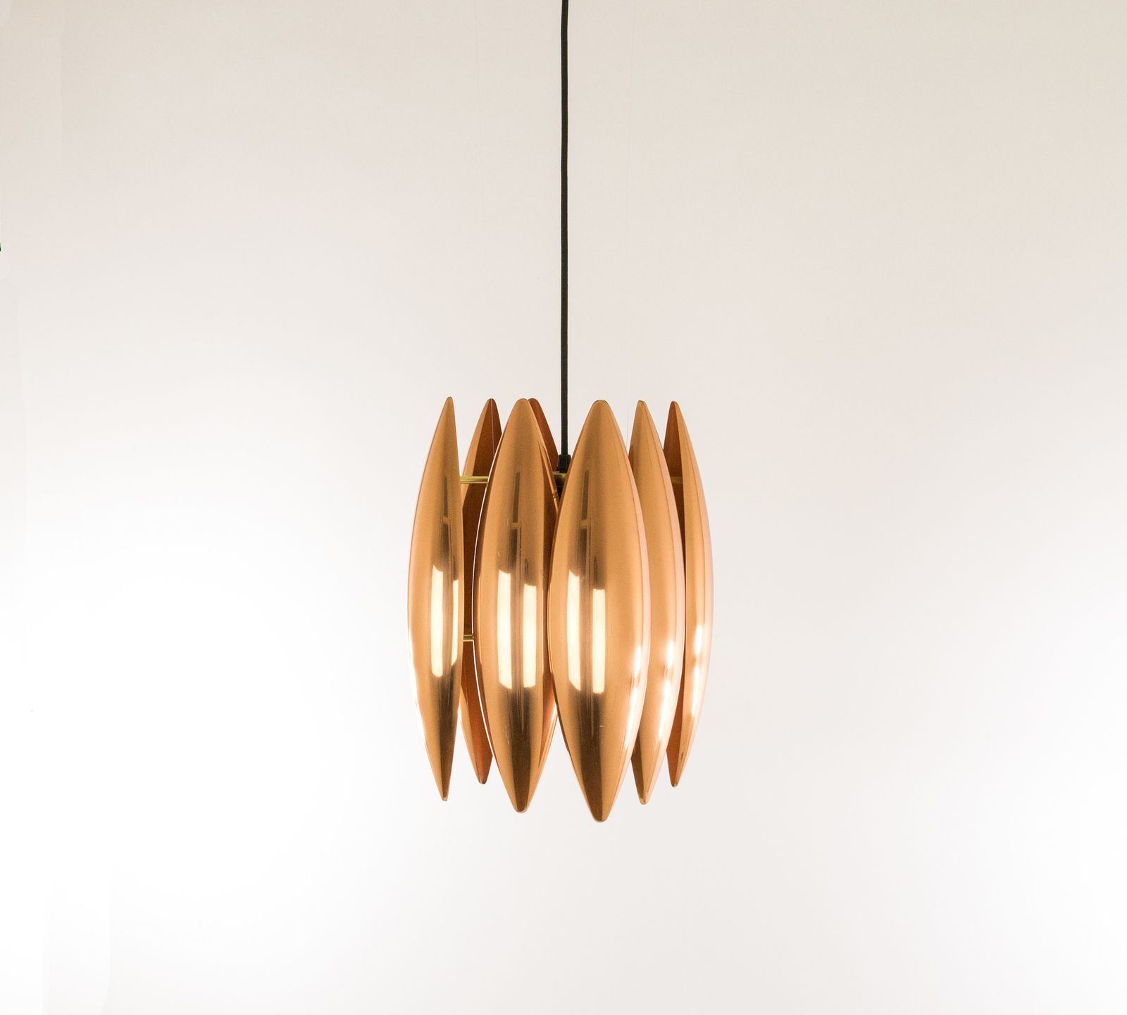 Copper Kastor Pendant By Jo Hammerborg For Fog & Mørup, 1960s