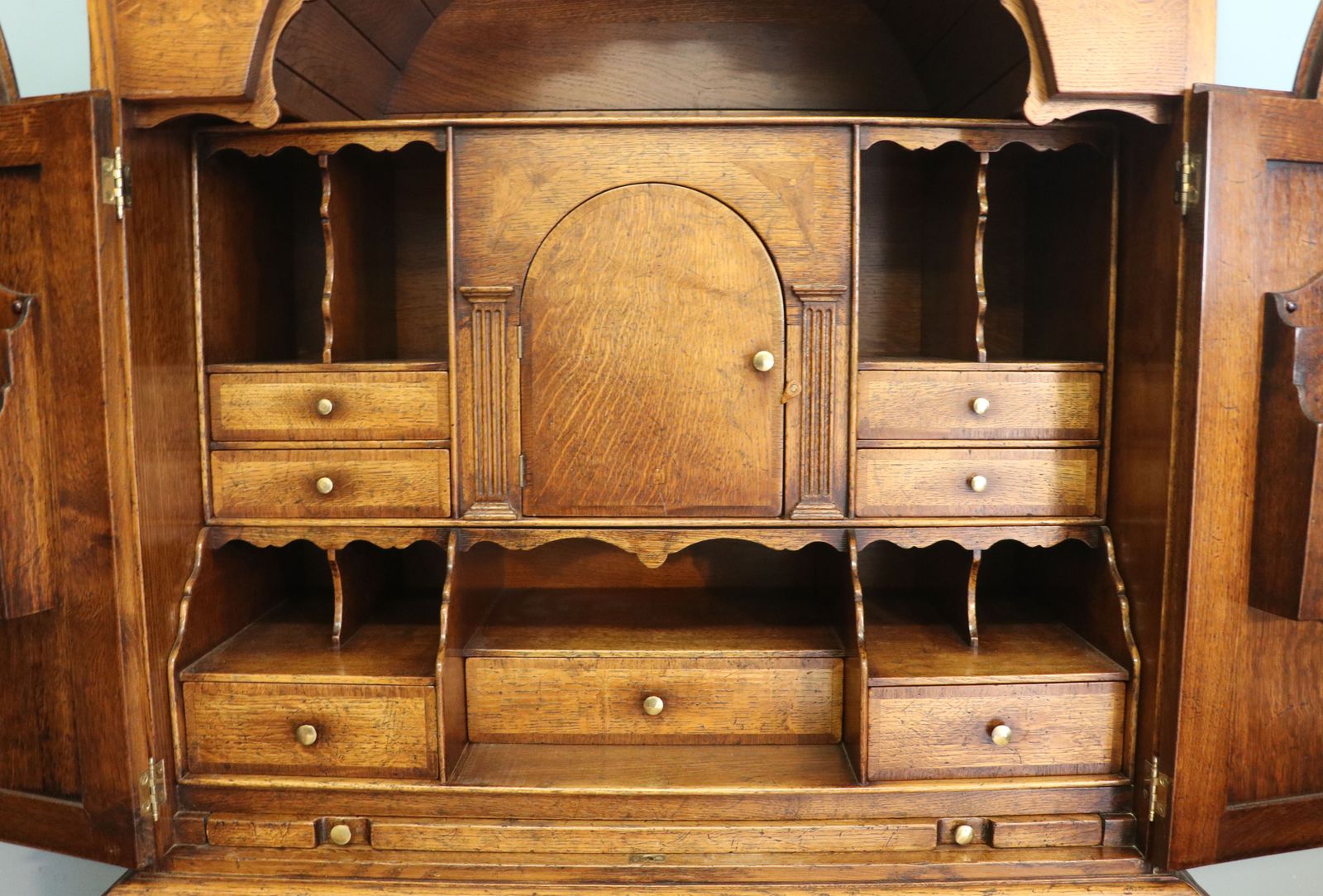 photo furniture Absolutely Wonderful Reproduction Bureau Cabinet Is Built In The Georgian Style.
