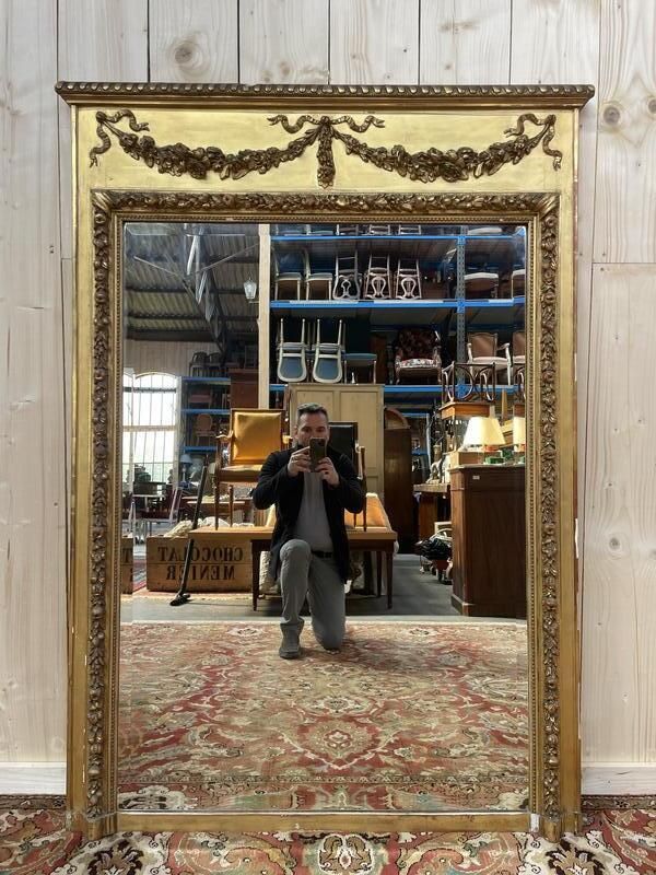 Miroir   Trumeau Style Louis XVI époque  Napoléon III