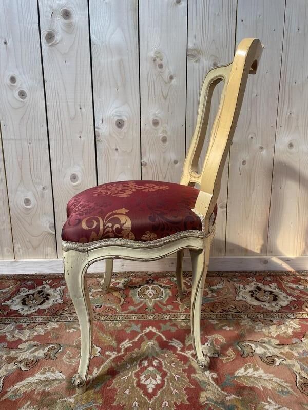 Suite De 6 Chaises Veniriennes époque Louis XV photo for sale