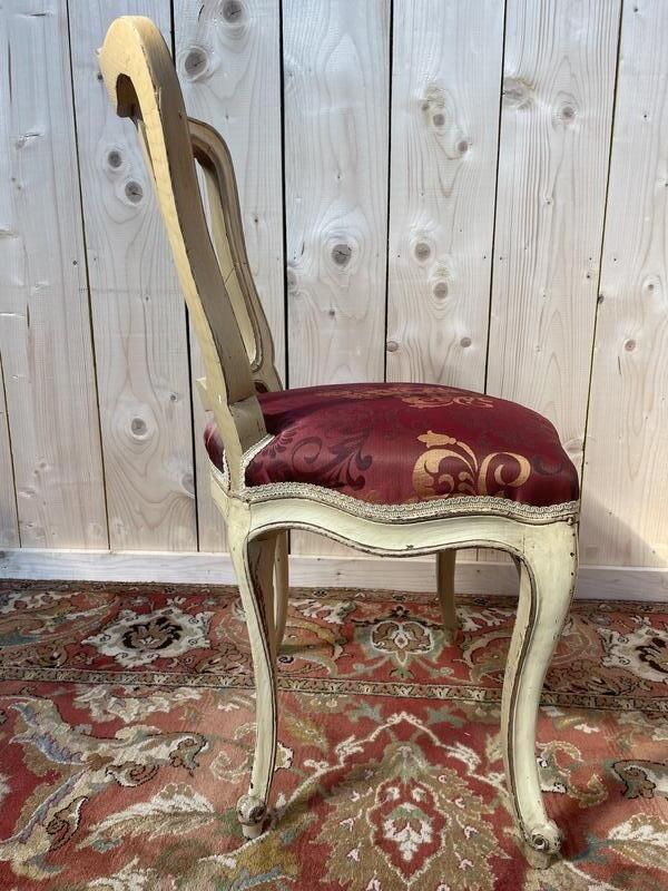 Suite De 6 Chaises Veniriennes époque Louis XV photo buy