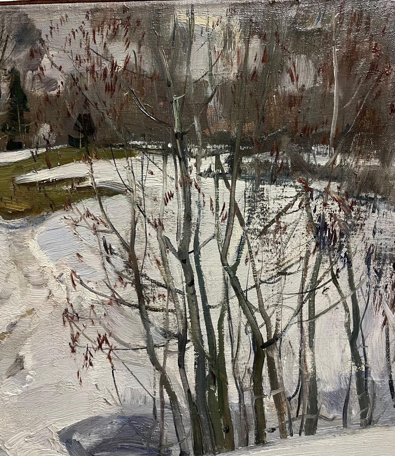 Leonid Vaichilia"Verso Il Bosco" Olio Cm. 56 X 46  19711971 photo for sale