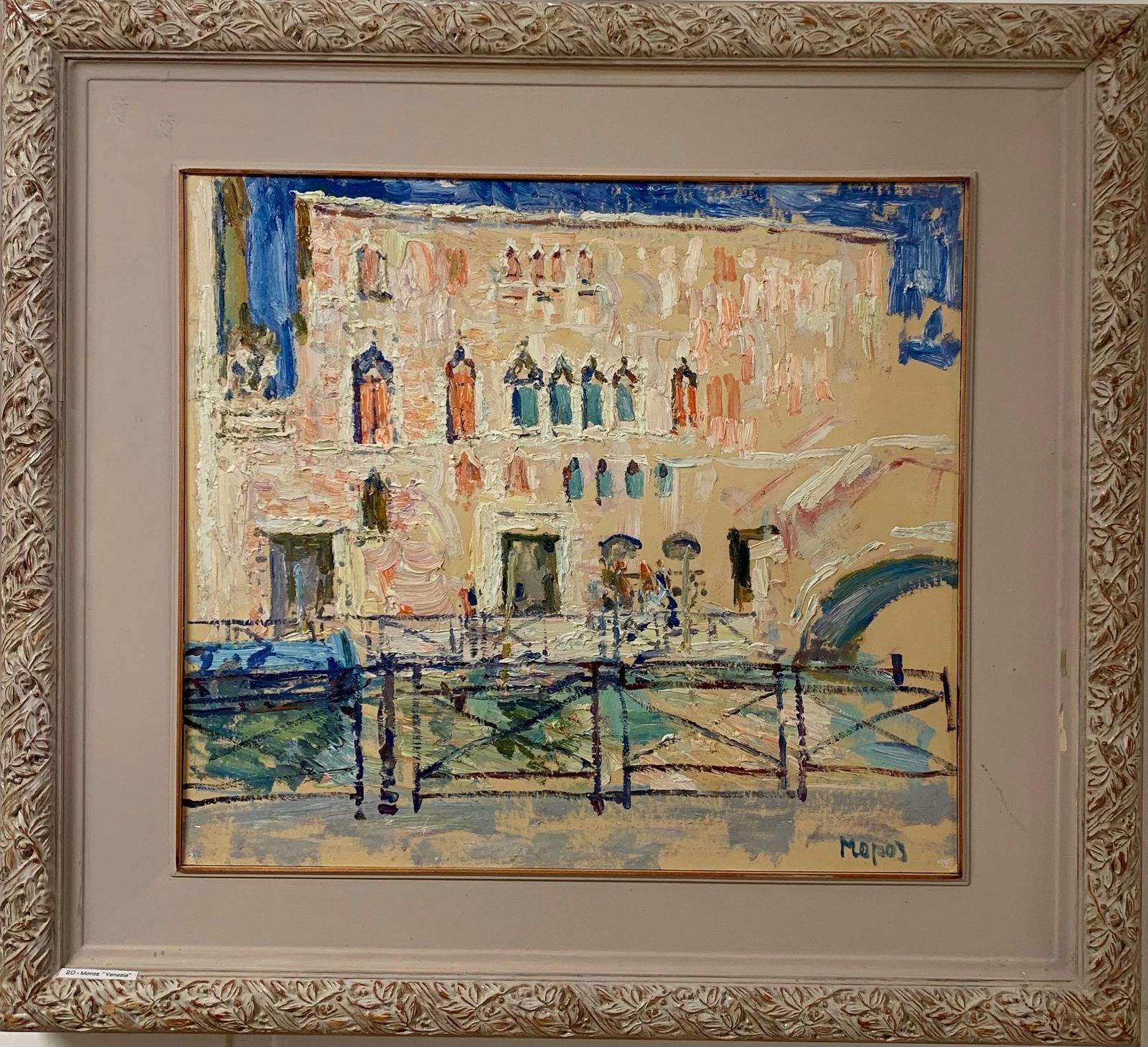 Georgij Moroz"Venice, Grand Canal" Italy, Venice Oil Cm. 60 X 55 1999