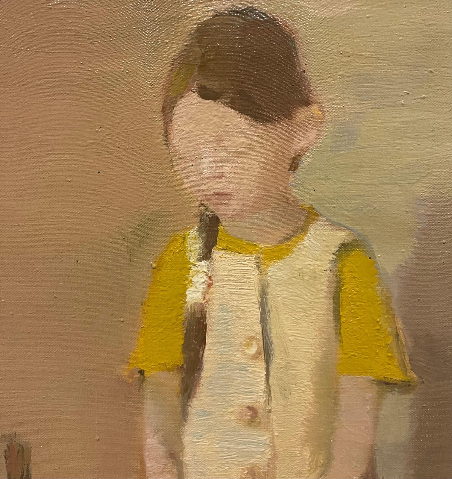 Igor Smekalov"Bambina In Giallo "  Olio Cm. 55 X 60  20072007 photo for sale