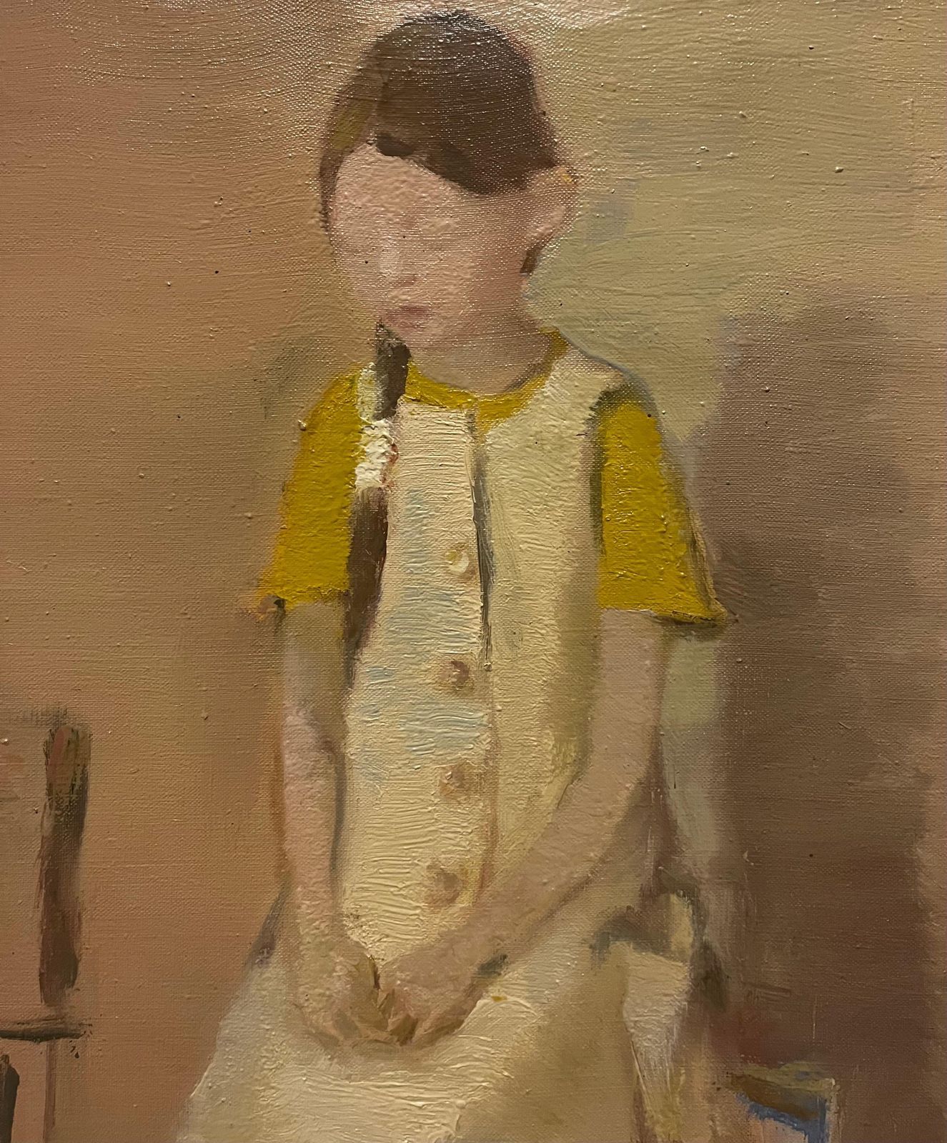 Igor Smekalov"Bambina In Giallo "  Olio Cm. 55 X 60  20072007 photo Art