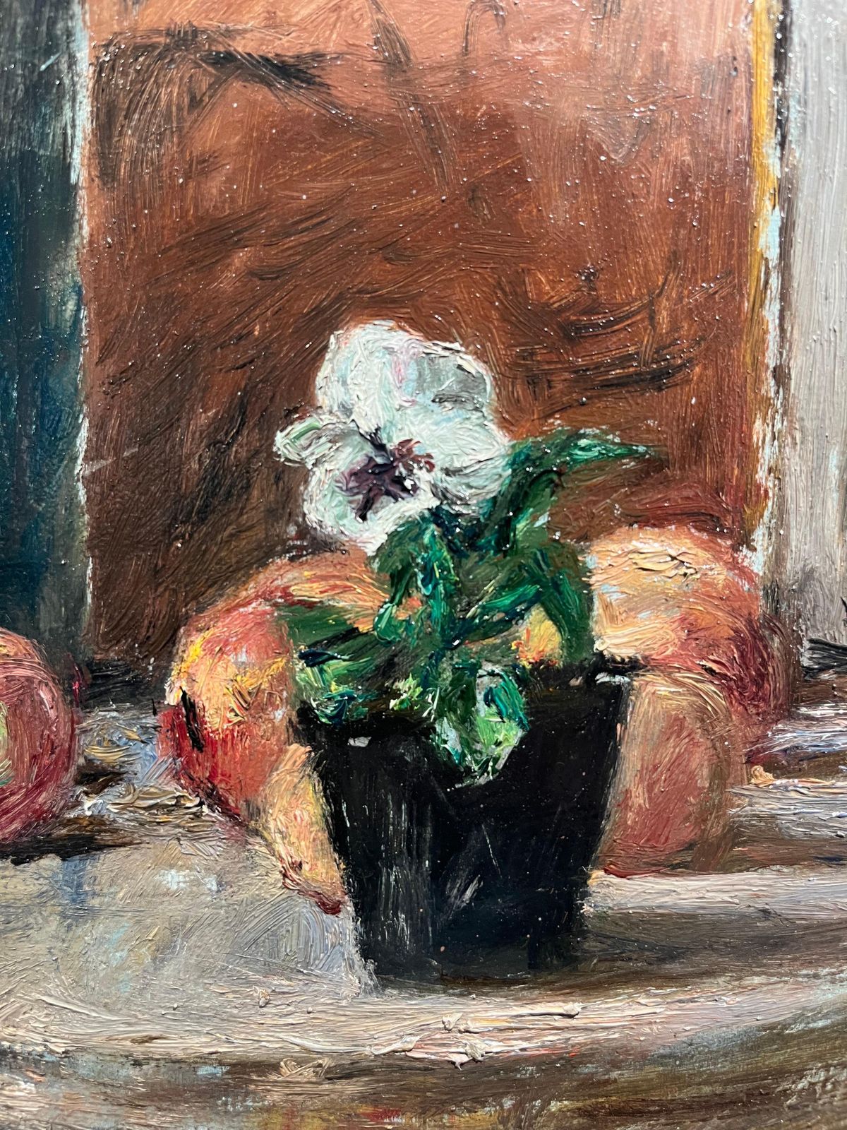 Enzo Faraonistill Life, Oil, Cm. 63 X 52 1970 Ca1970 Ca photo vinterior