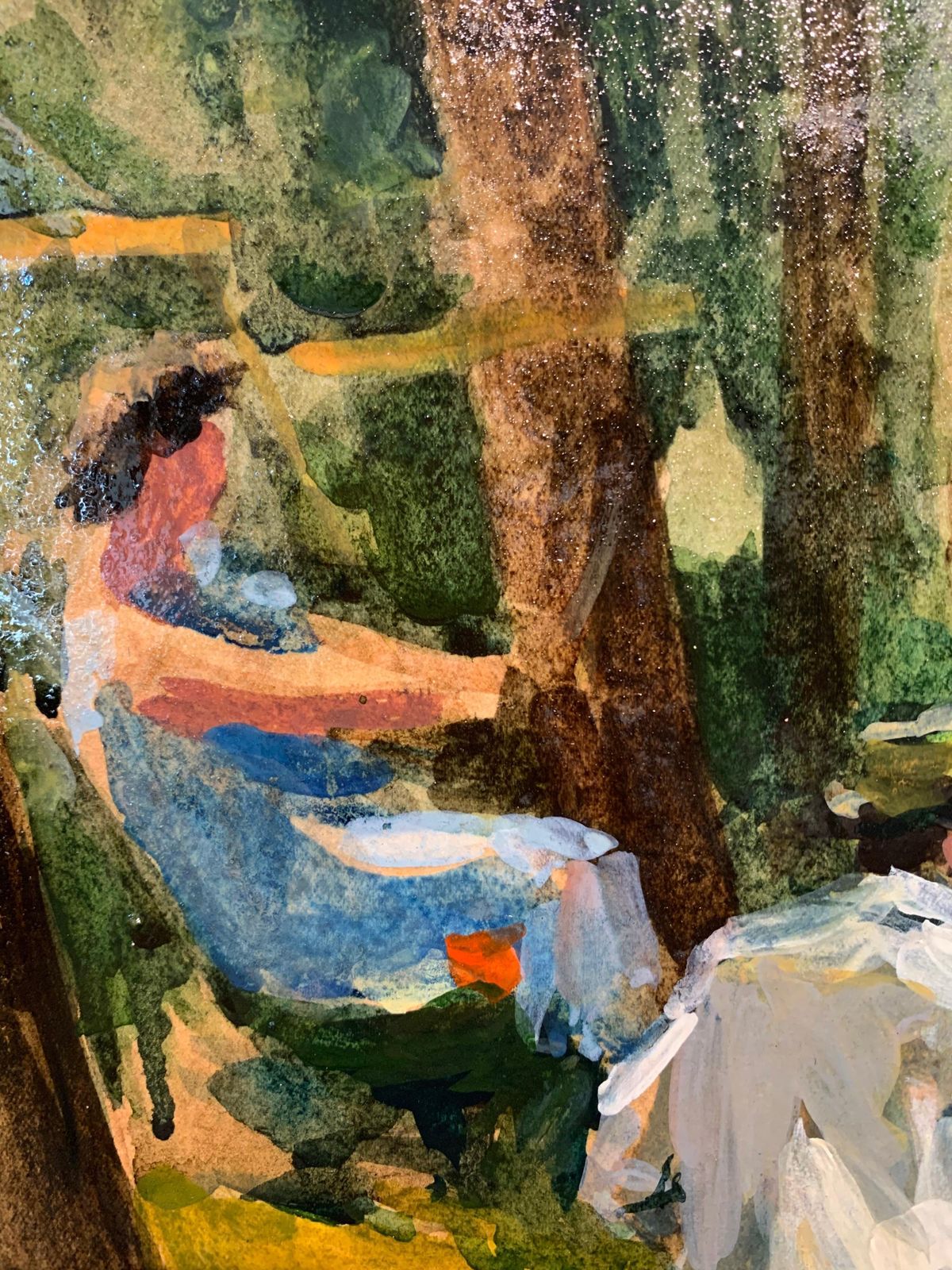Dmitri Chmeliov" On Vacation"  Oil Cm. 36 X 29 , 1959  1959 photo furniture