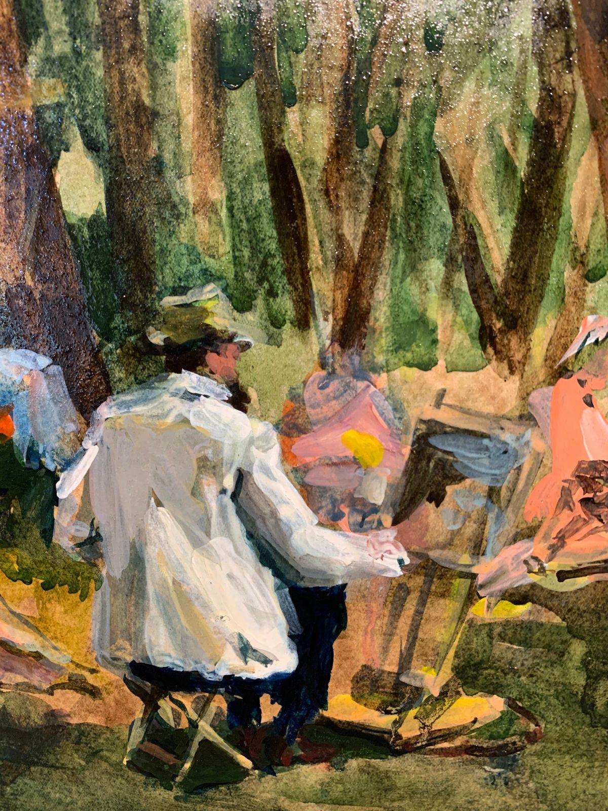 Dmitri Chmeliov" On Vacation"  Oil Cm. 36 X 29 , 1959  1959 photo for sale