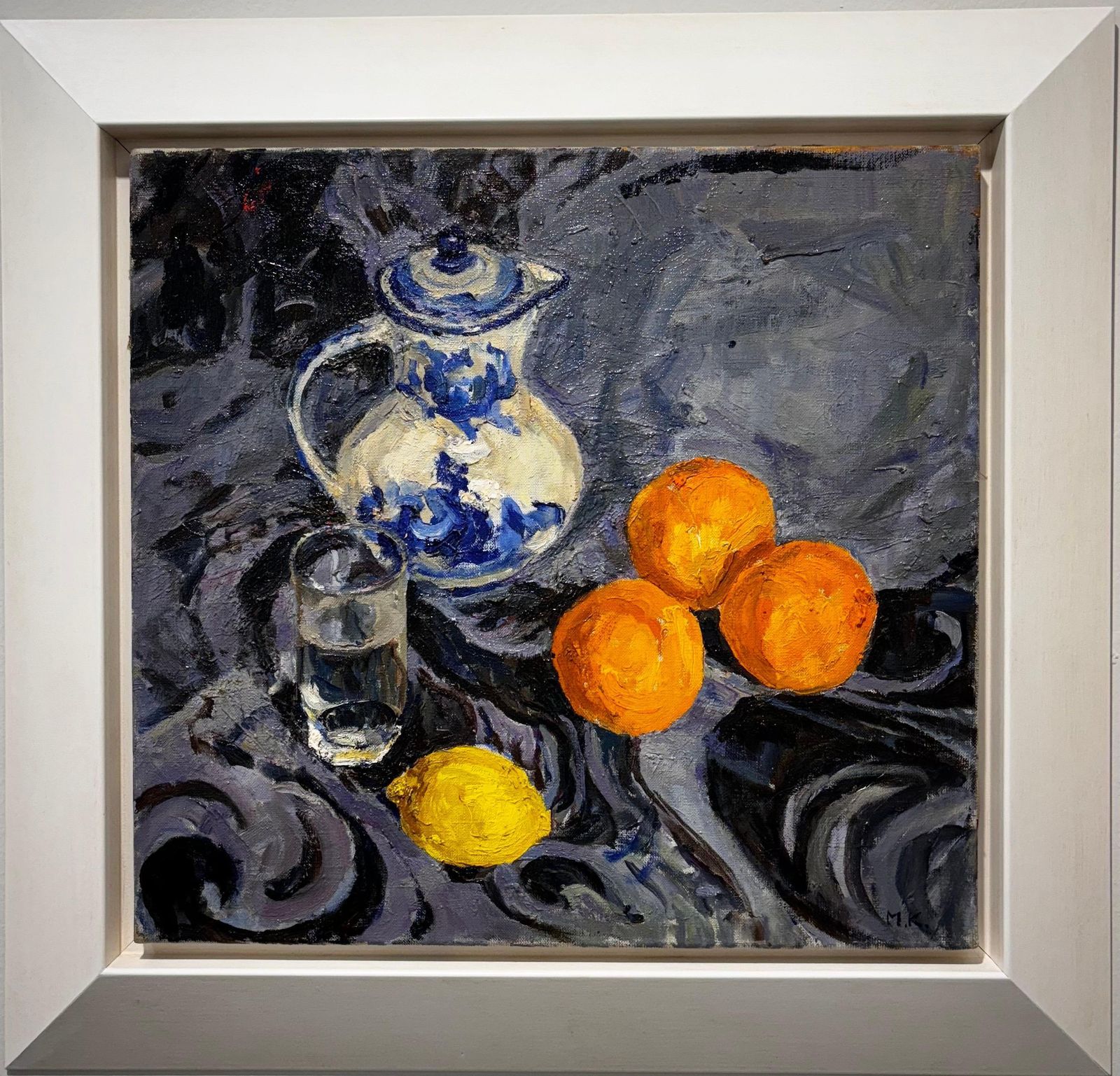 Maya Kopitzevastill Life With Lemon And Oranges   Oil, Cm. 50 X 47, 19901990