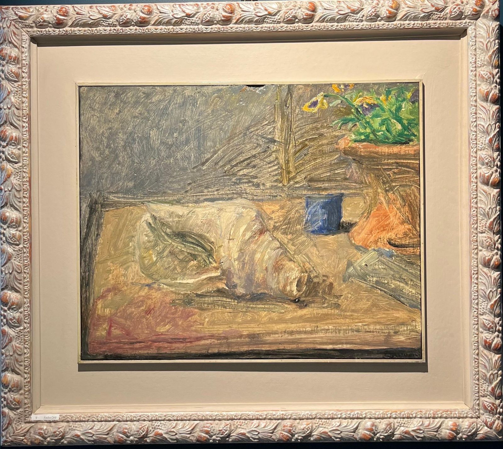 Enzo Faraoni" Still Life With Shell"  Cm. 53 X 42 , 1970 1970