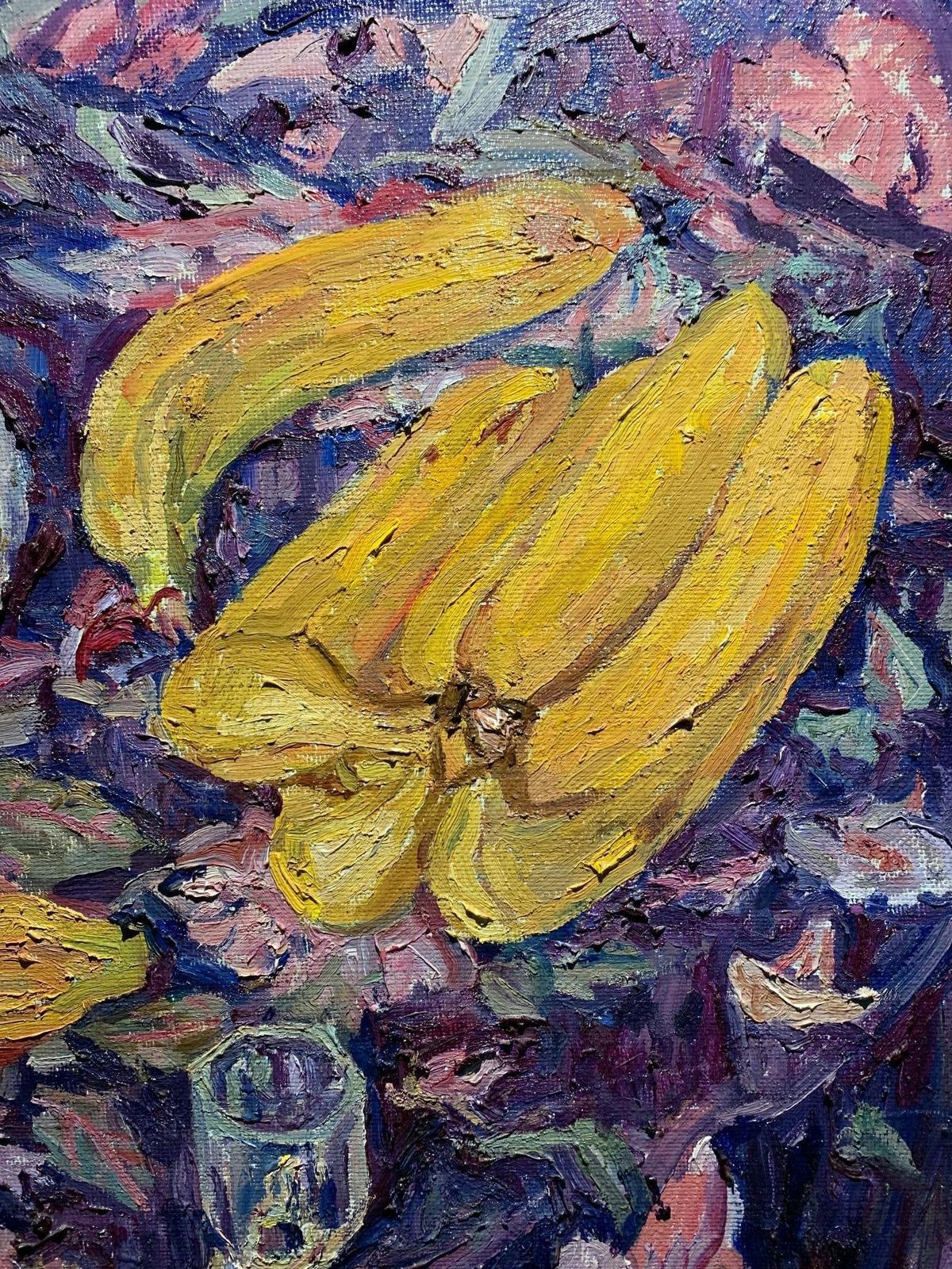 Maya Kopitzevastill Life, Bananas, Peaches And Grapes    Oil   Cm. 60 X 50 1980 photo Art