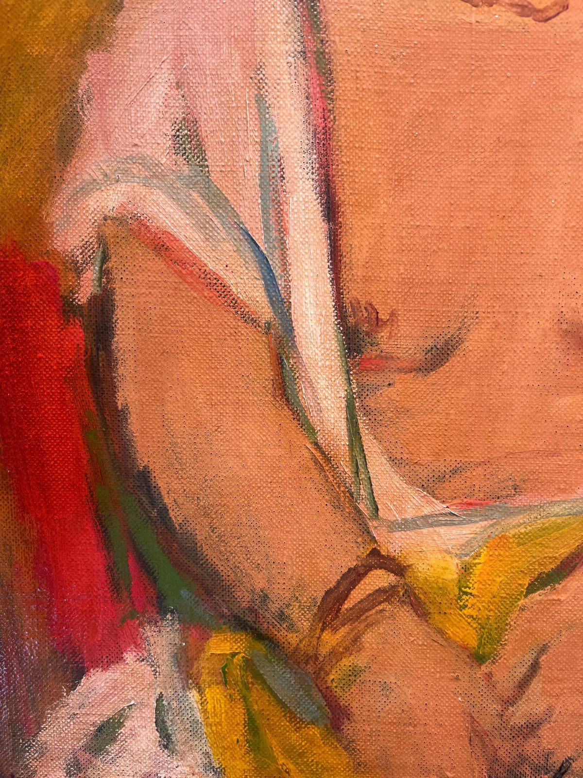 Giulio Da Milano"Odalisque Yellow" Oil , Cm. 40 X 50 1937  Free Shipping1937 photo 5783.0