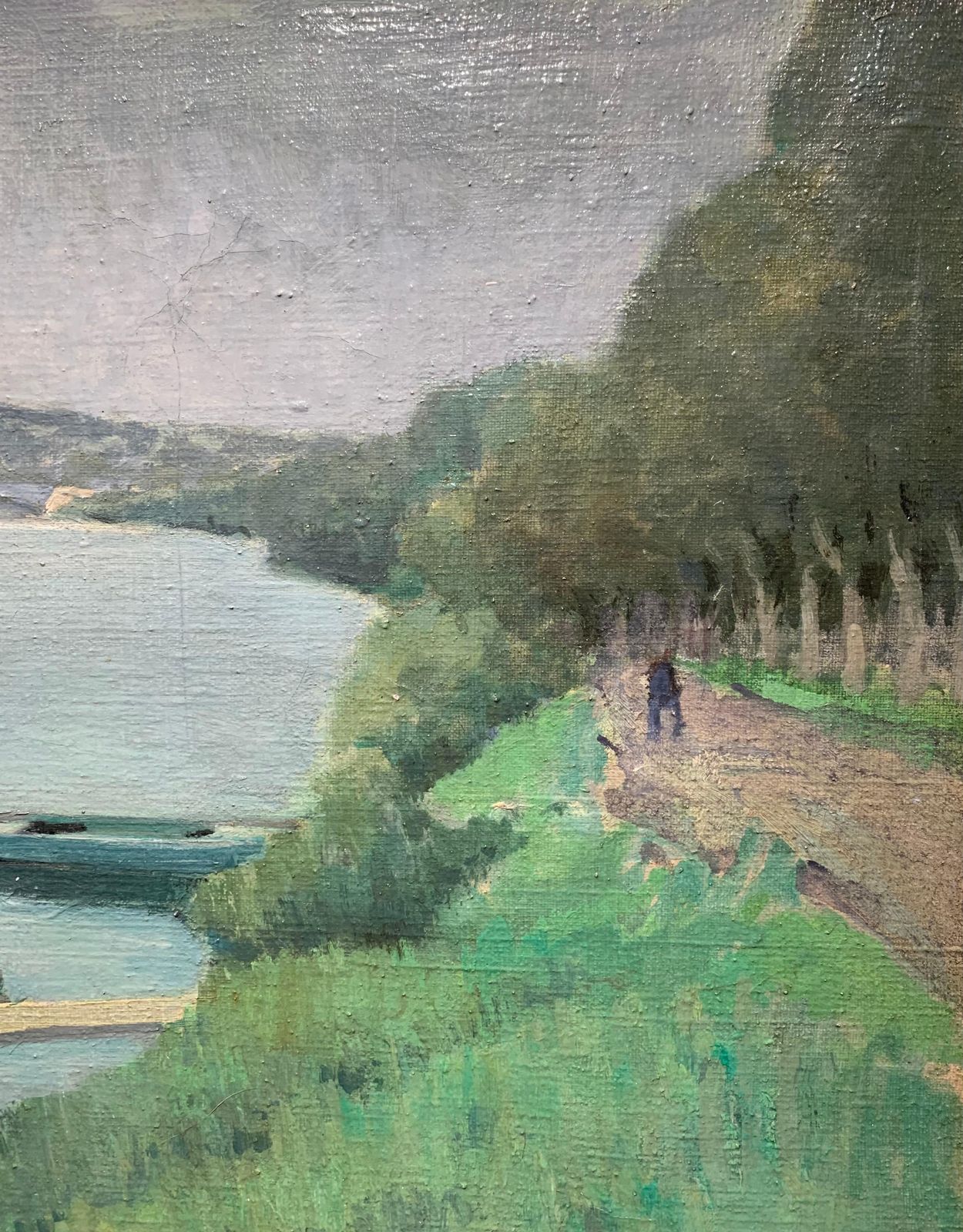 Henry Maurice Cahours"La Seine à Puteaux"   Oil, Cm. 55 X 46, 1930 Ca 1930 Ca photo buy