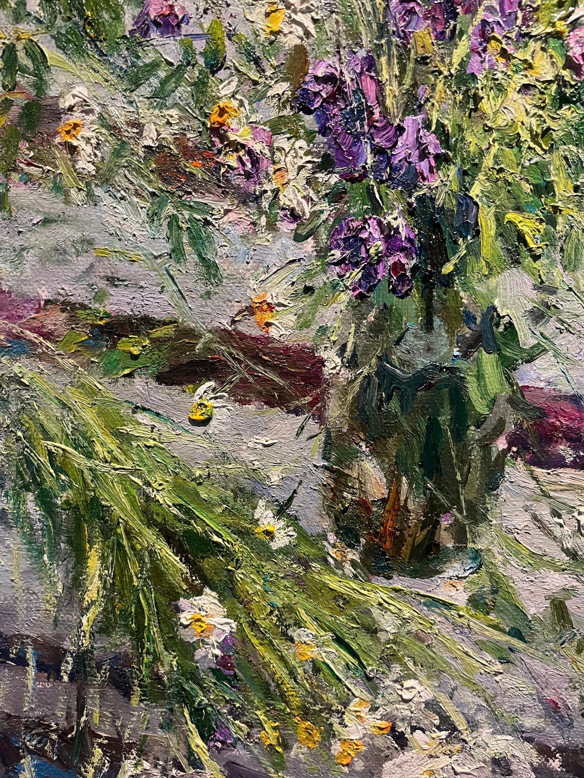 Georgij Moroz"Bouquet D'autunno" Olio Su Tela Cm. 55 X 62  Fiori2002 photo for sale
